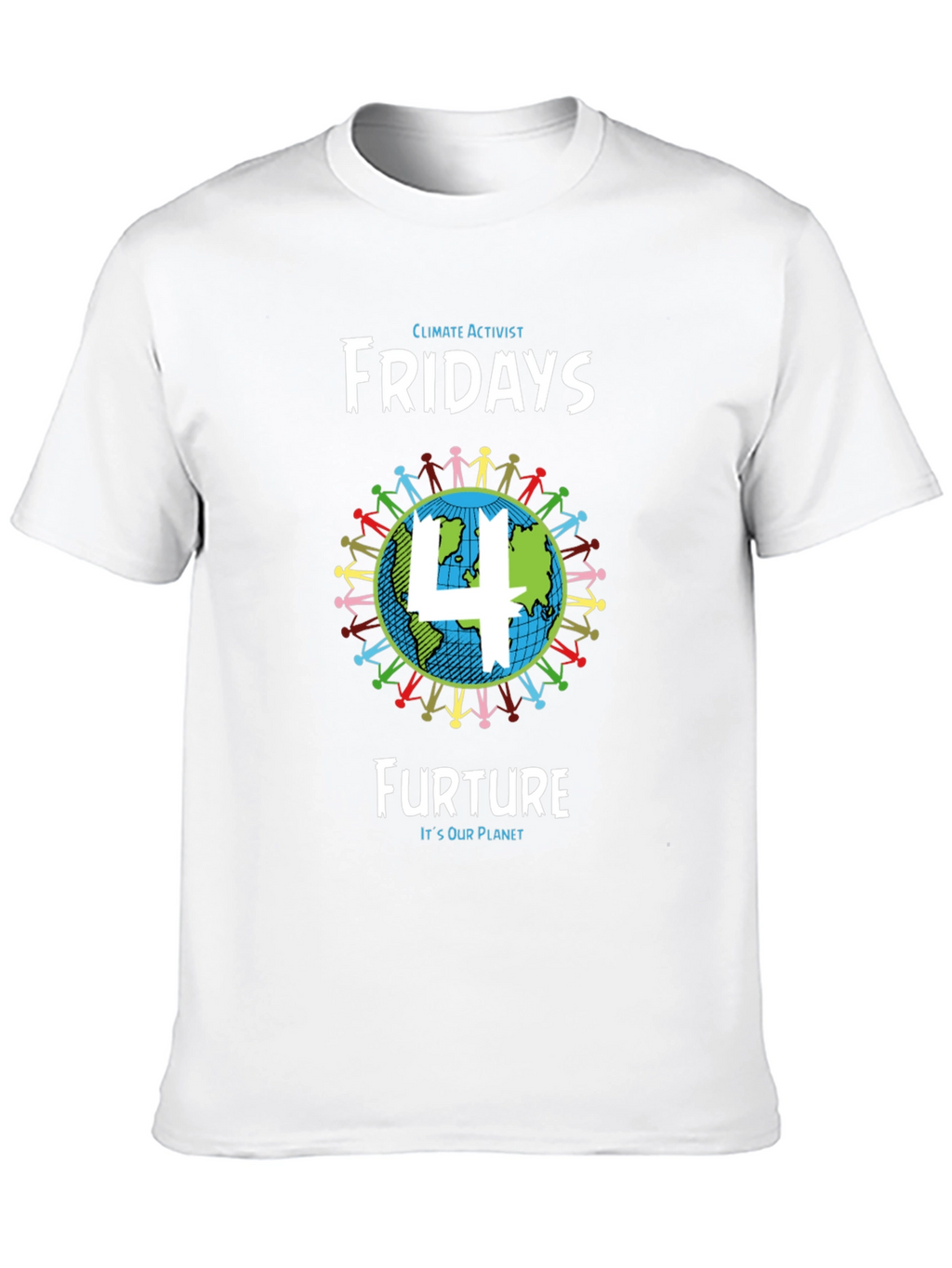Climate Activist Fridays 4 Future Black T-Shirt