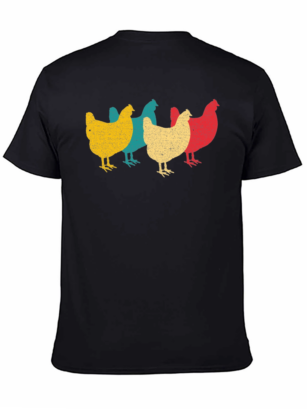 Retro Chicken T-Shirt - Farm Animal Tee