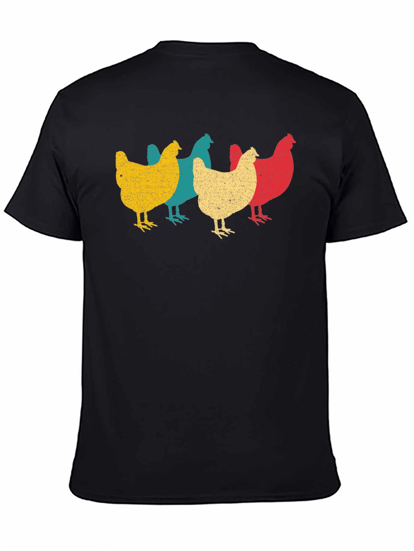 Retro Chicken T-Shirt - Farm Animal Tee