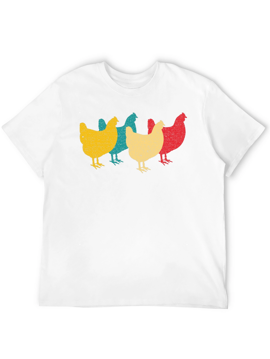Retro Chicken T-Shirt - Farm Animal Tee