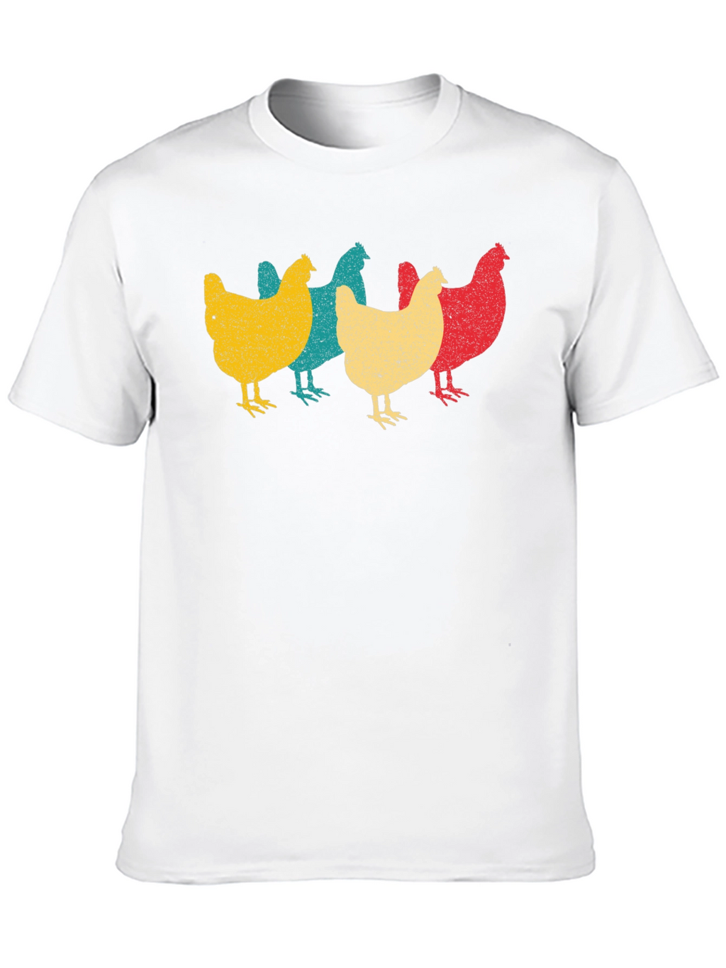 Retro Chicken T-Shirt - Farm Animal Tee
