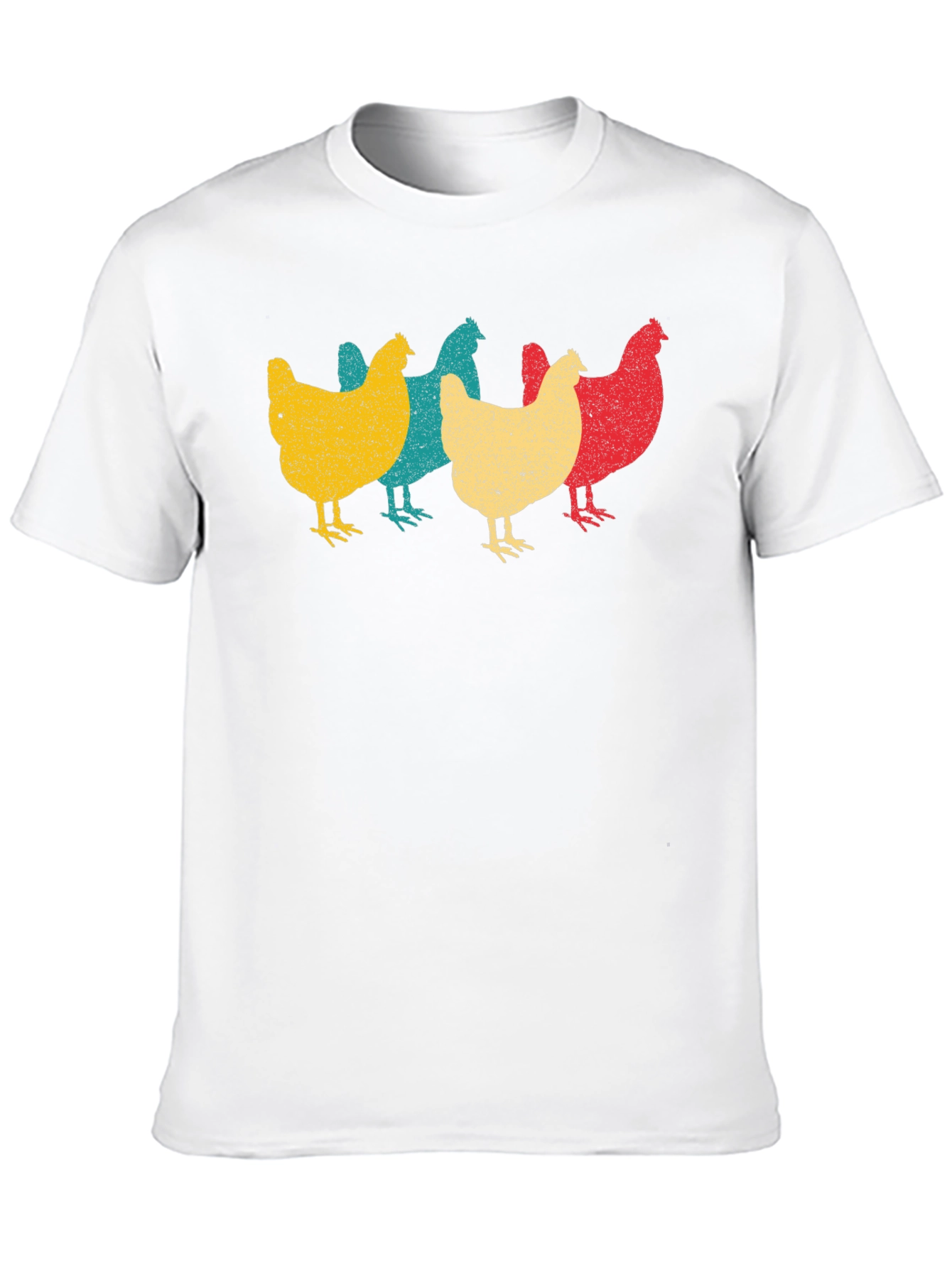 Retro Chicken T-Shirt - Farm Animal Tee