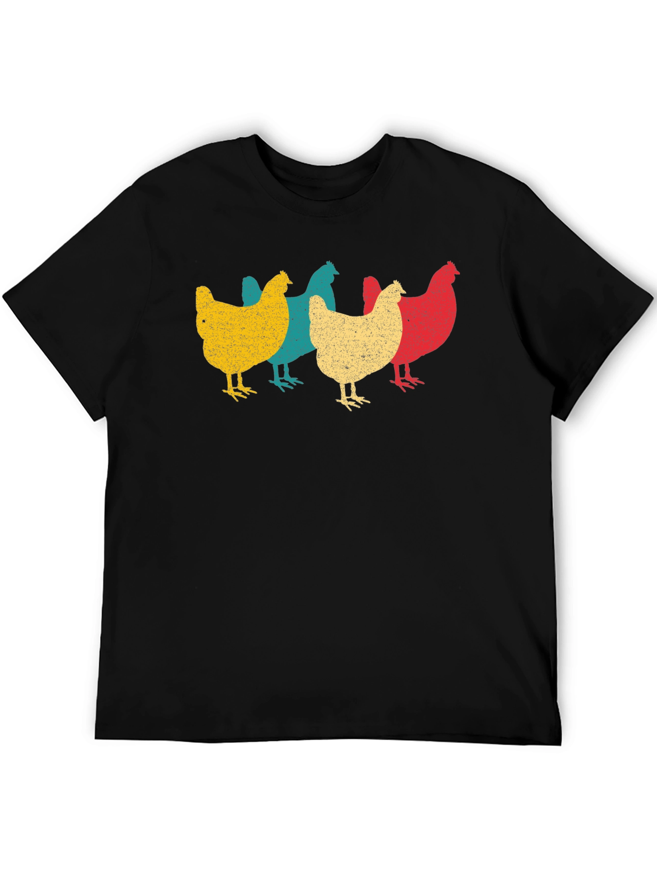 Retro Chicken T-Shirt - Farm Animal Tee