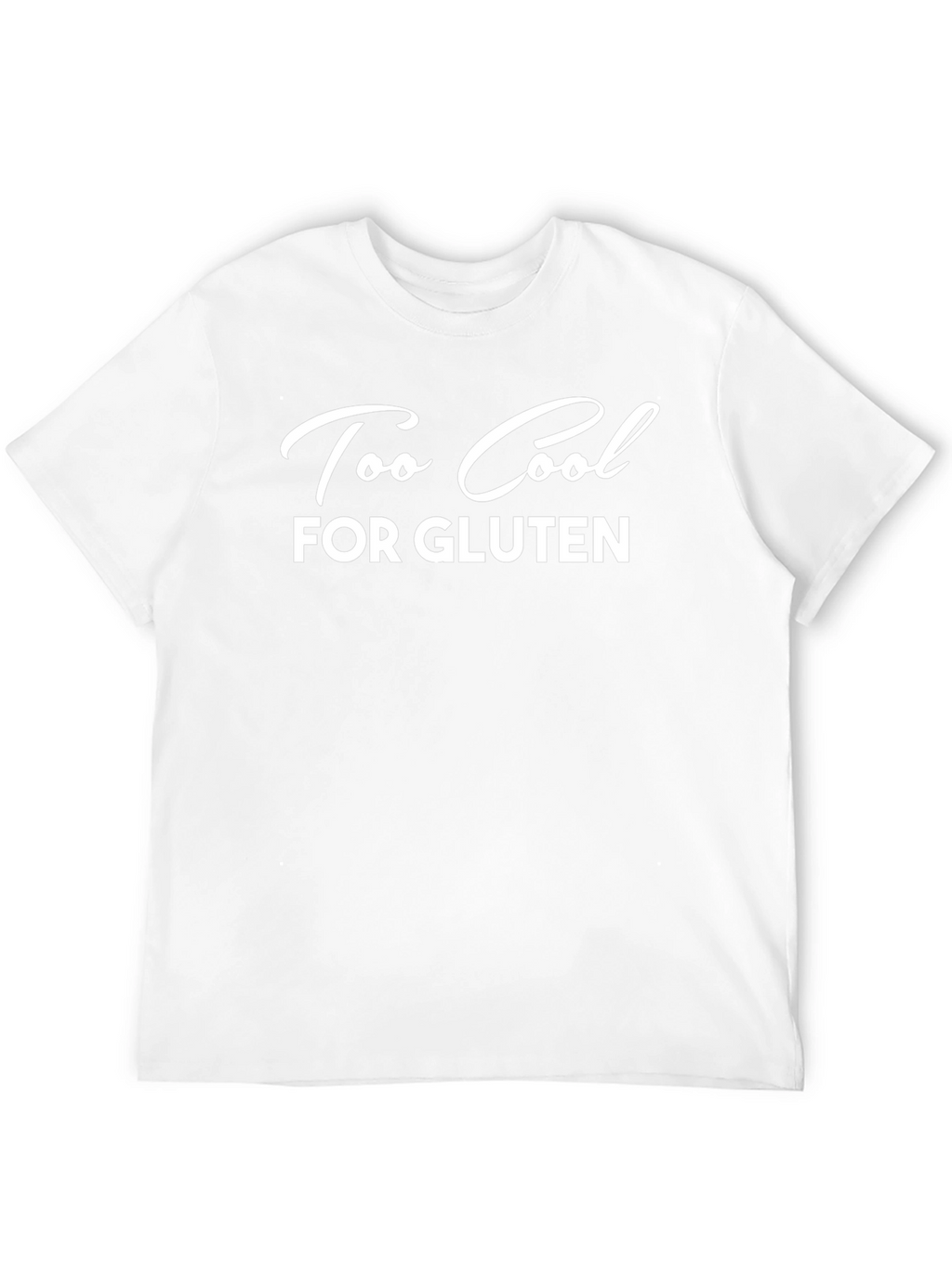 Too Cool For Gluten Black Graphic T-Shirt