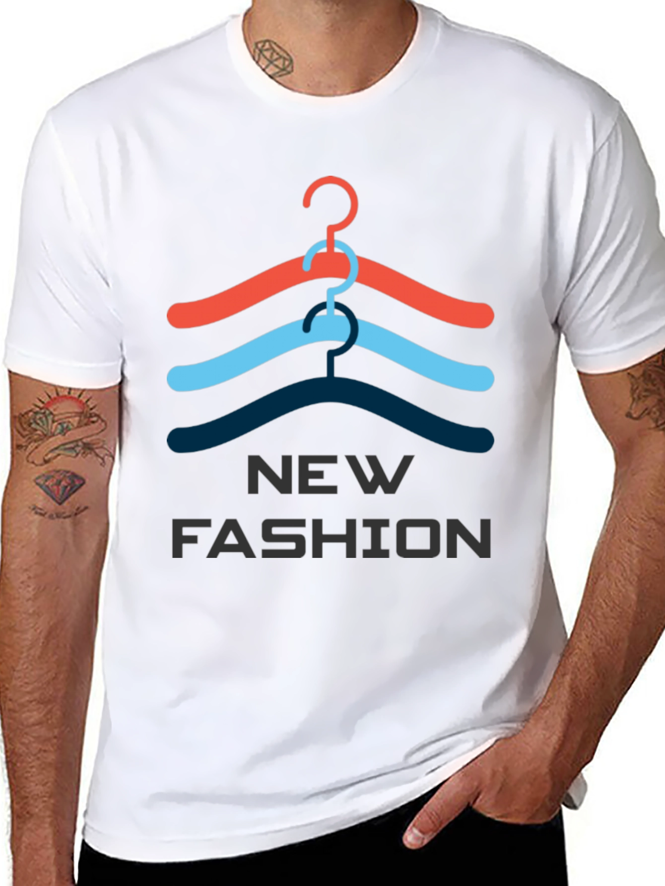 Trendy Hanger Graphic Tee - New Fashion