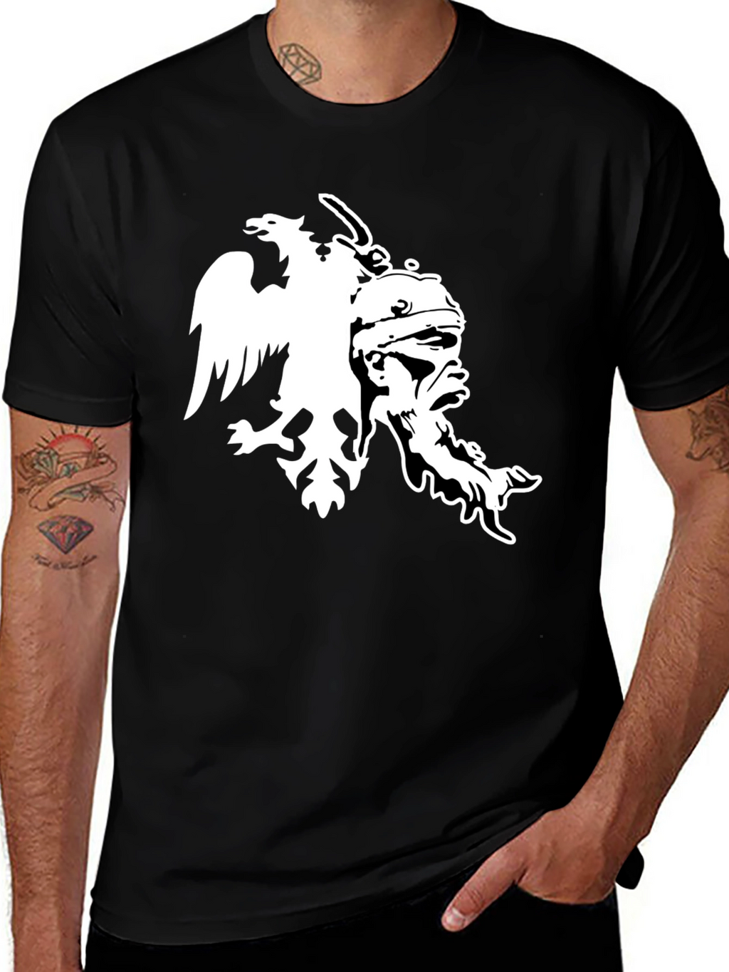 Roman Legion Eagle T-Shirt - Black