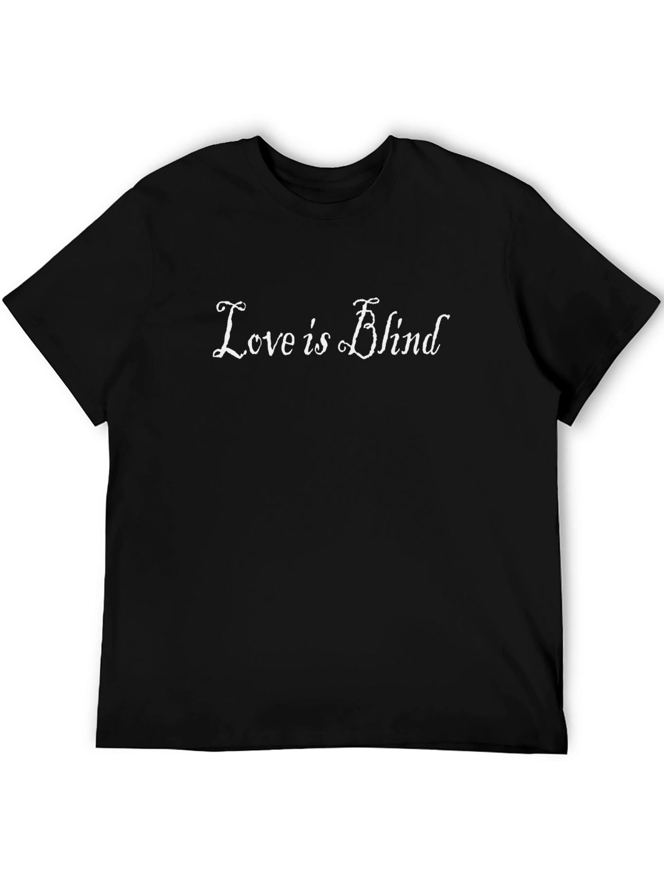 Love is Blind Graphic Tee - Stylish Black T-Shirt