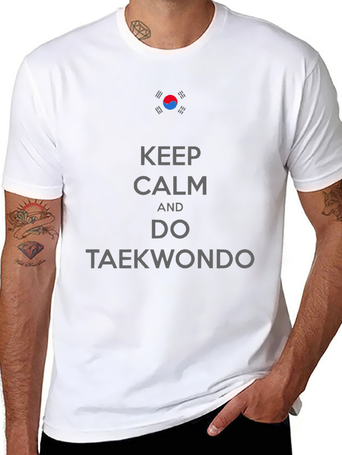 Keep Calm Do Taekwondo Black Tee