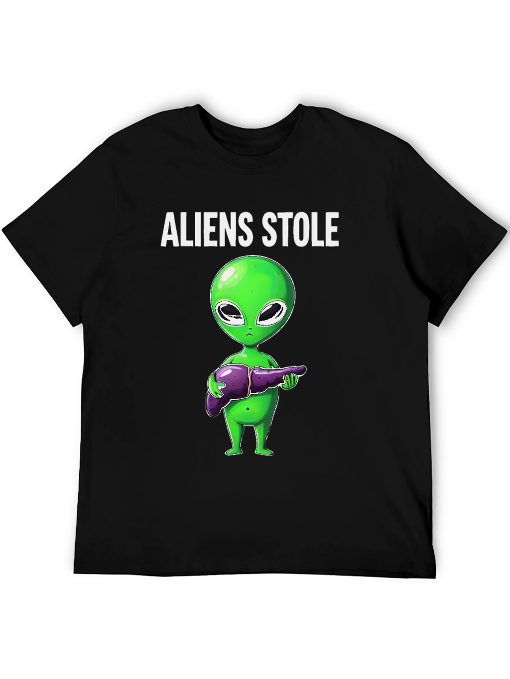 Aliens Stole My Liver Graphic T-Shirt