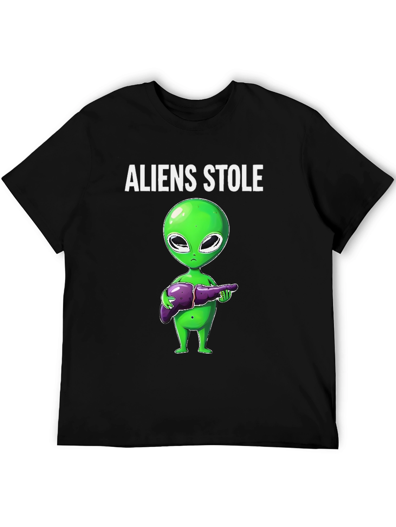 Aliens Stole My Liver Graphic T-Shirt