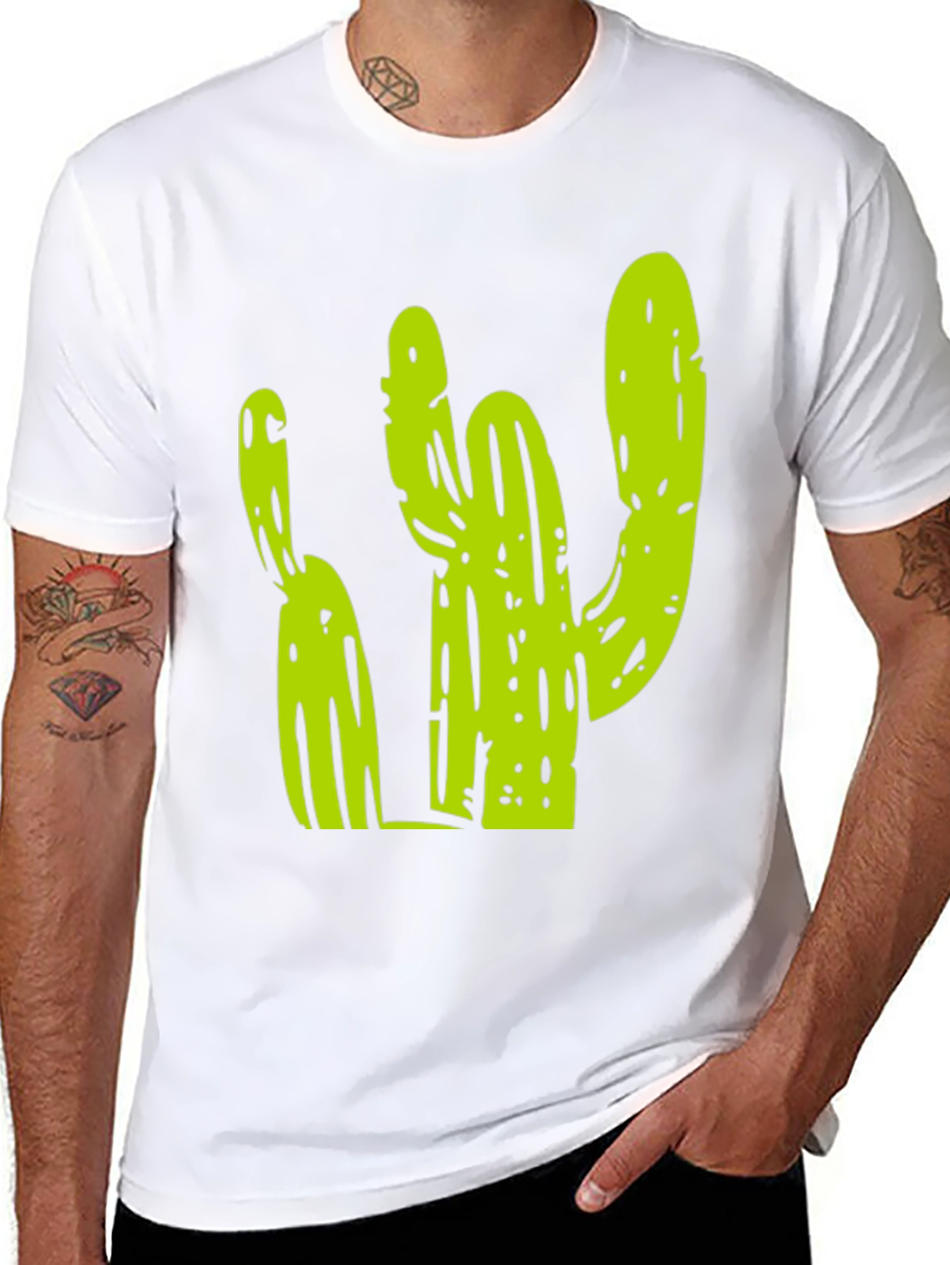 Cactus Graphic Tee - Trendy Unisex T-Shirt