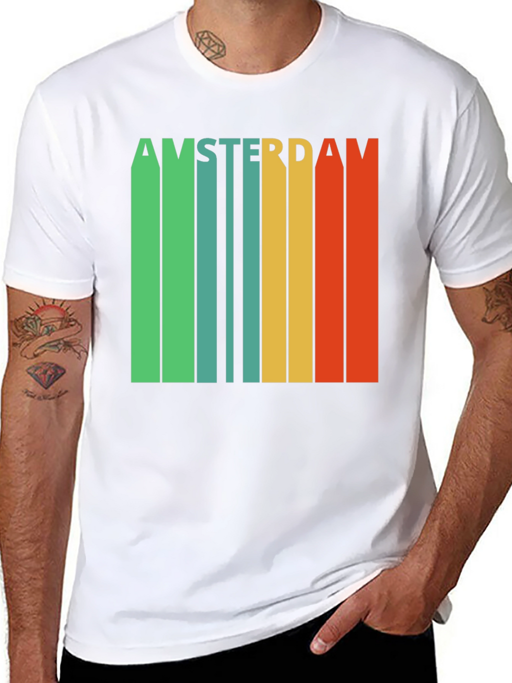 Amsterdam Retro Striped T-Shirt