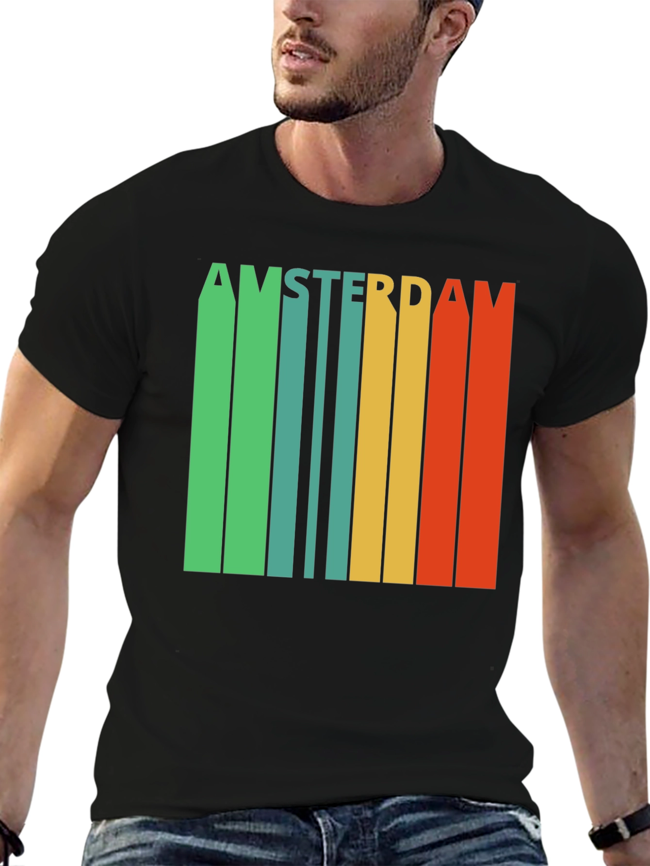 Amsterdam Retro Striped T-Shirt