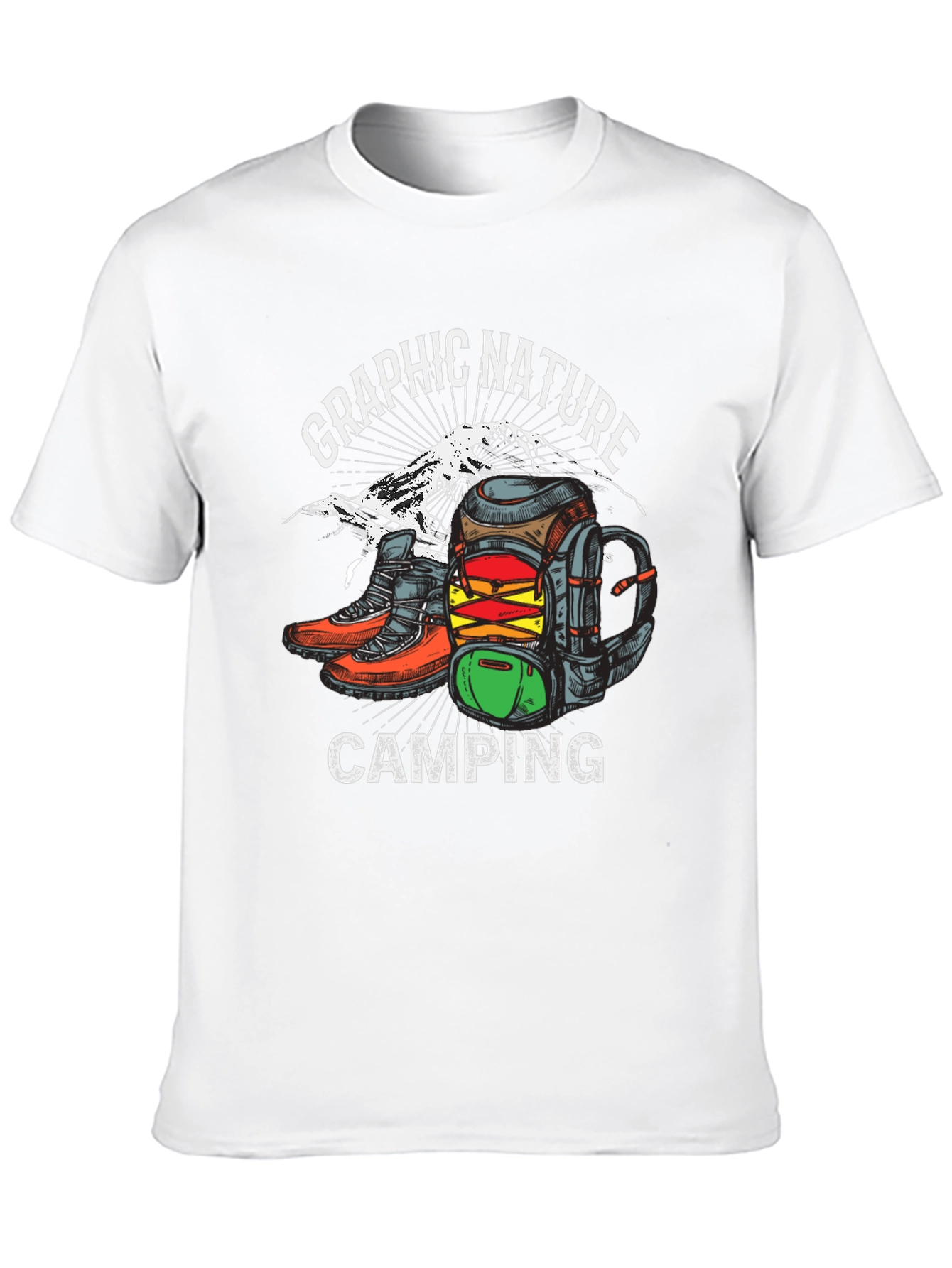 Graphic Nature Camping T-Shirt
