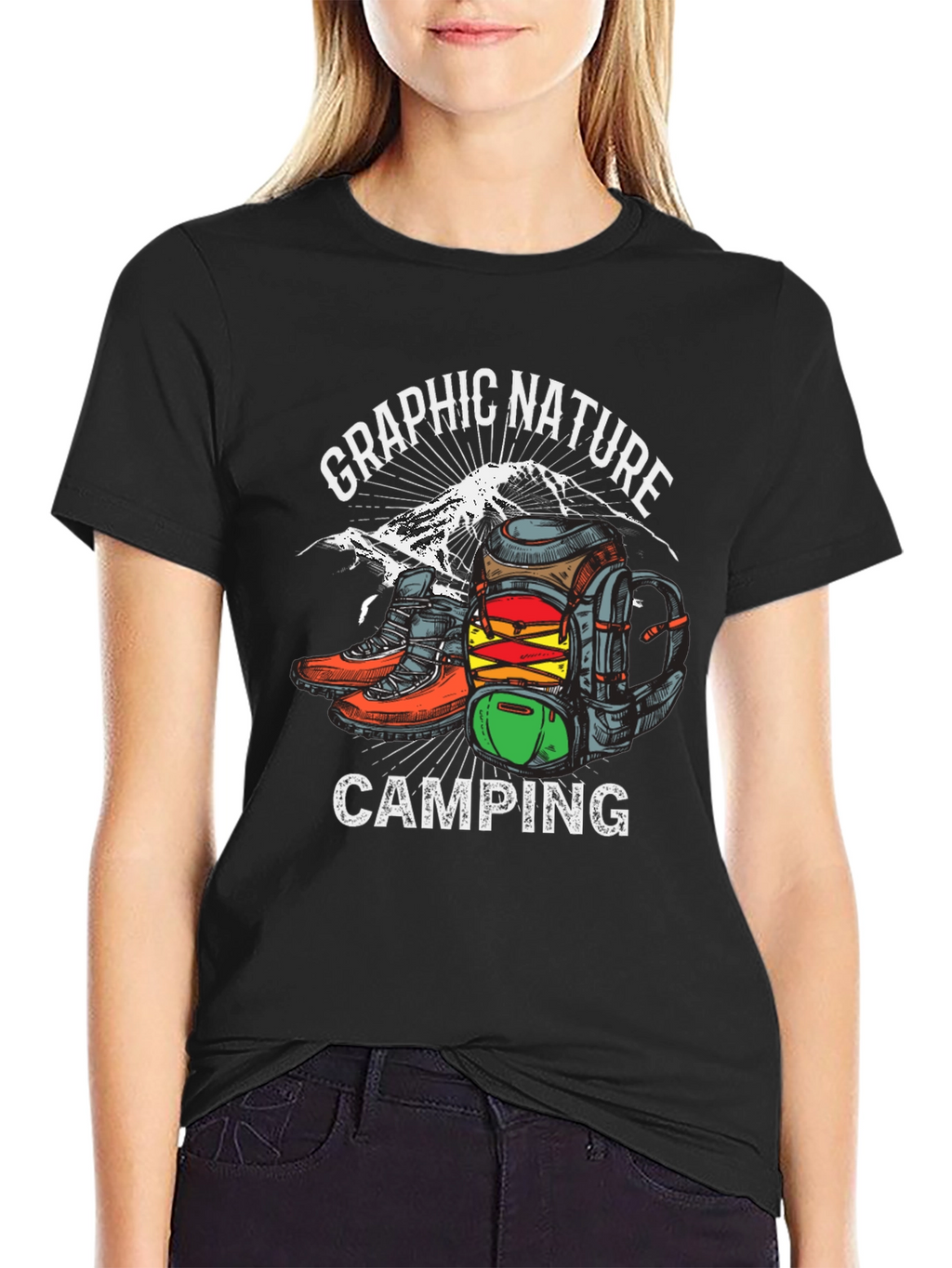Graphic Nature Camping T-Shirt