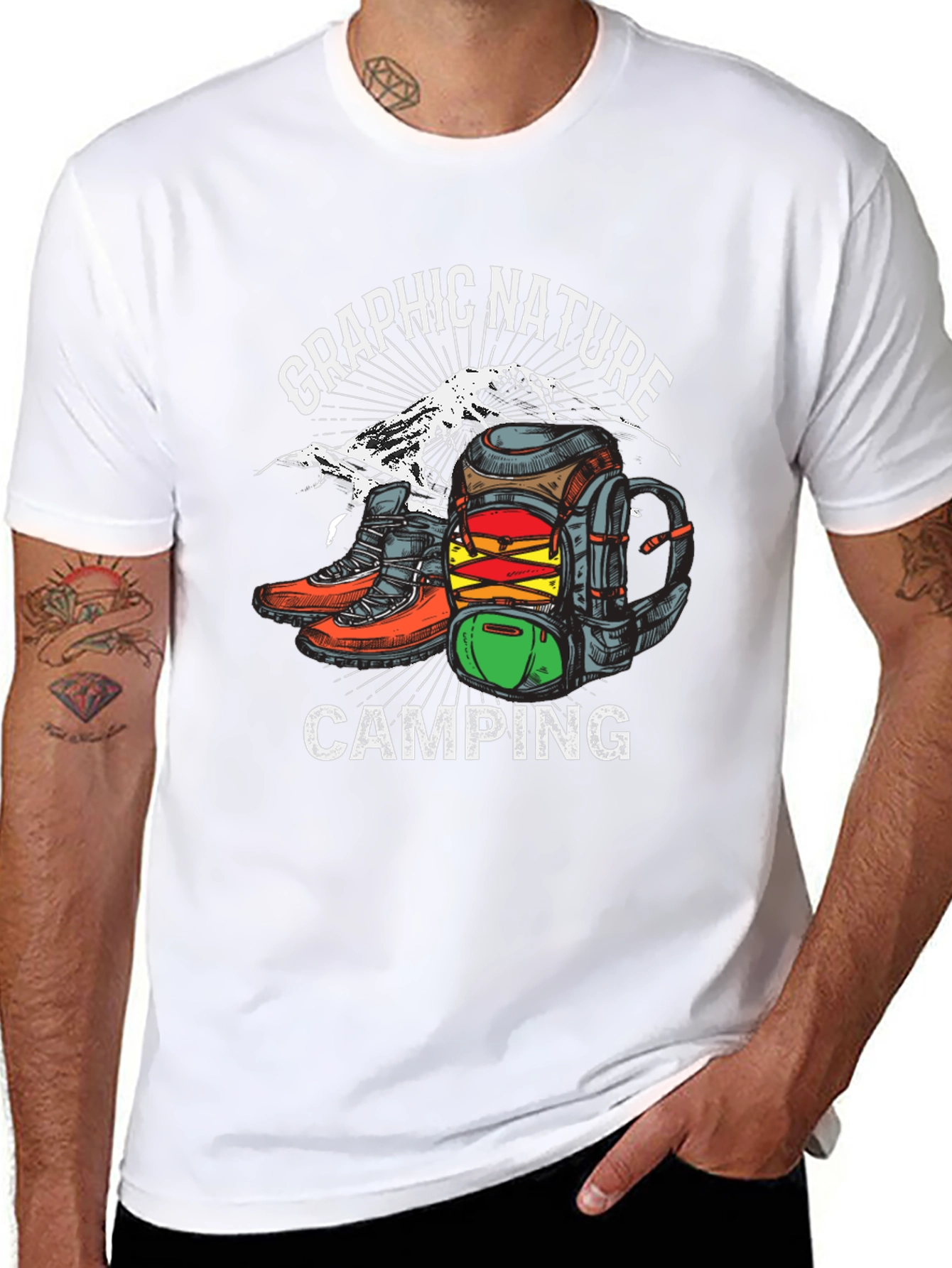 Graphic Nature Camping T-Shirt