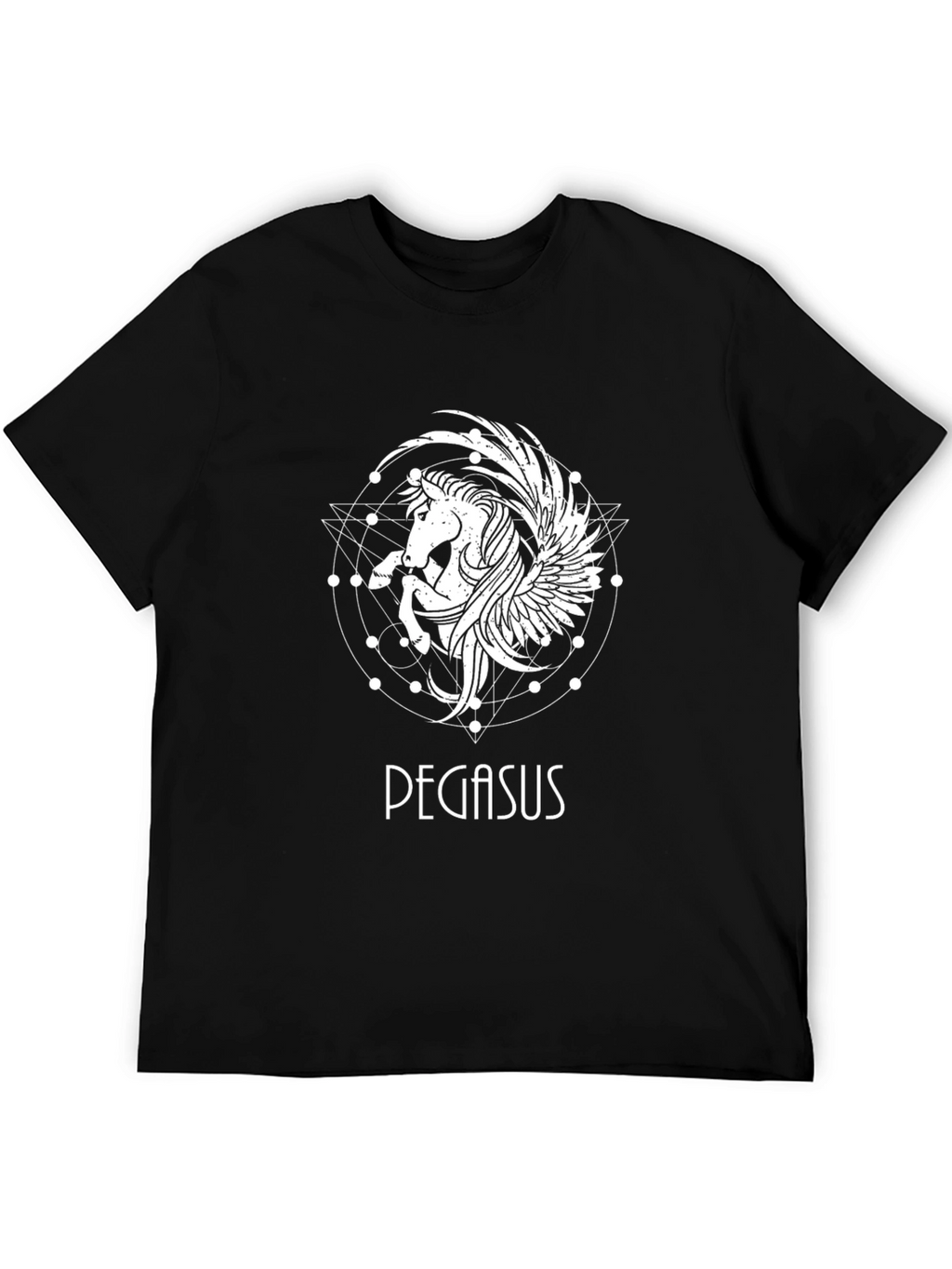 Pegasus Graphic Tee - Stylish Black T-Shirt