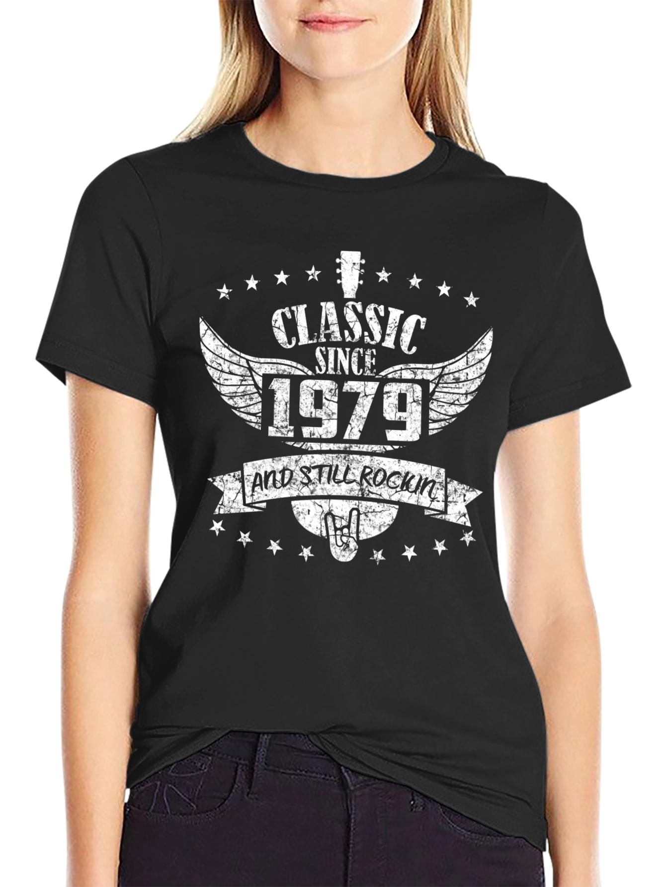 Classic Since 1979 Black Graphic T-Shirt