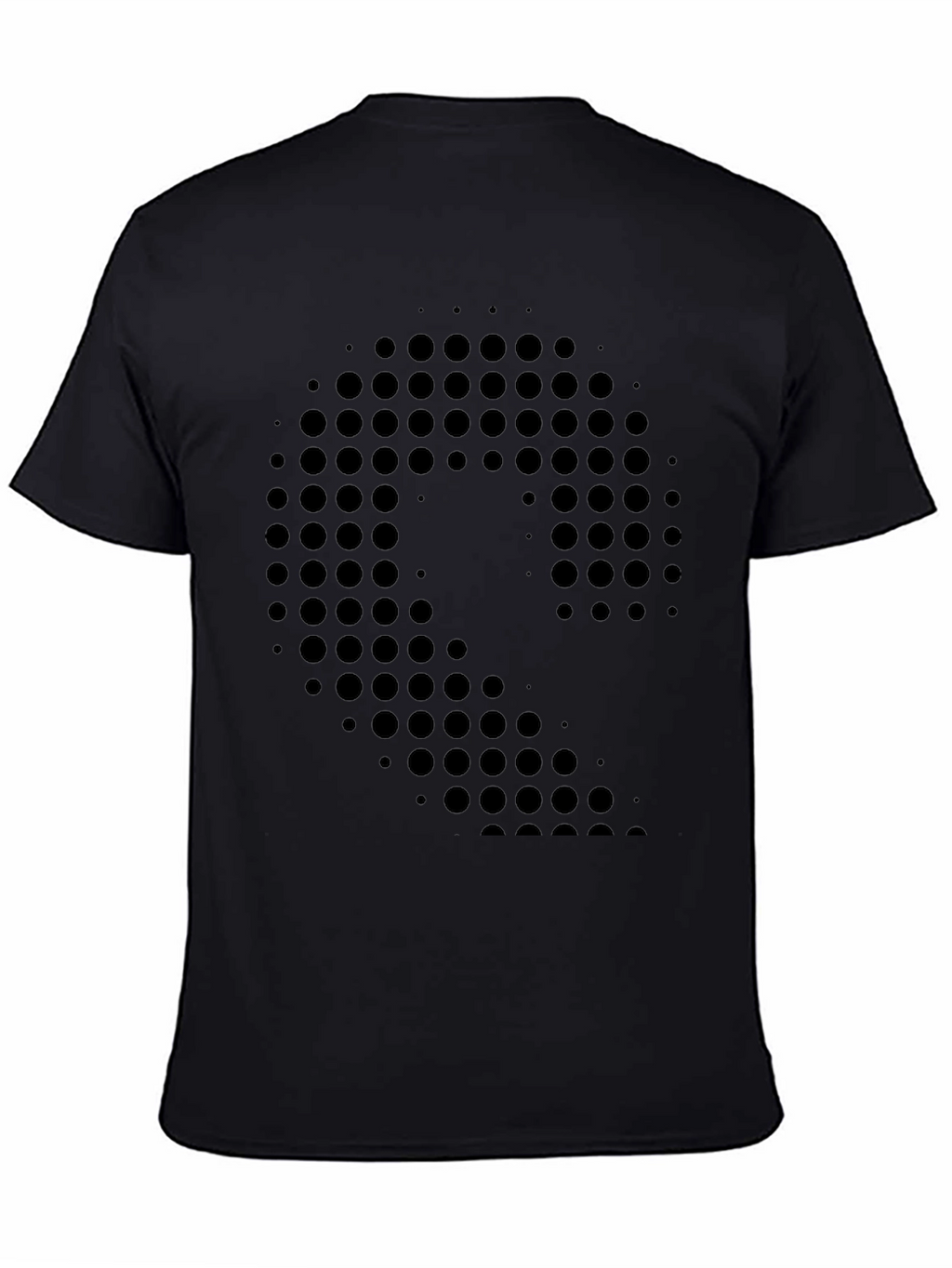 Modern Graphic Print Black T-Shirt