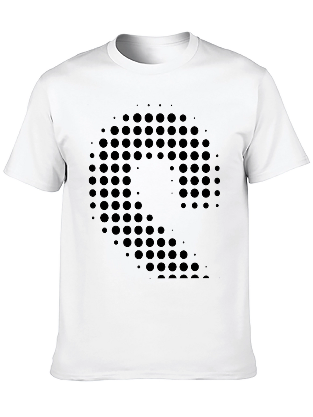 Modern Graphic Print Black T-Shirt