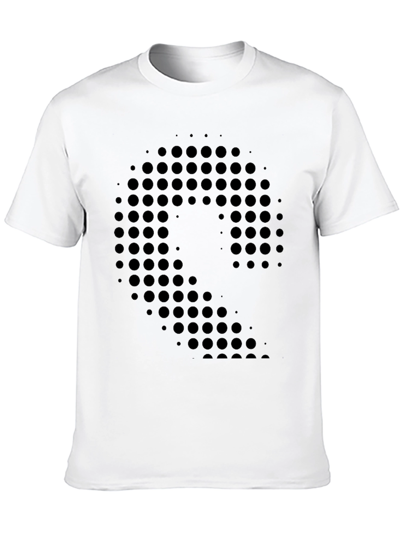 Modern Graphic Print Black T-Shirt