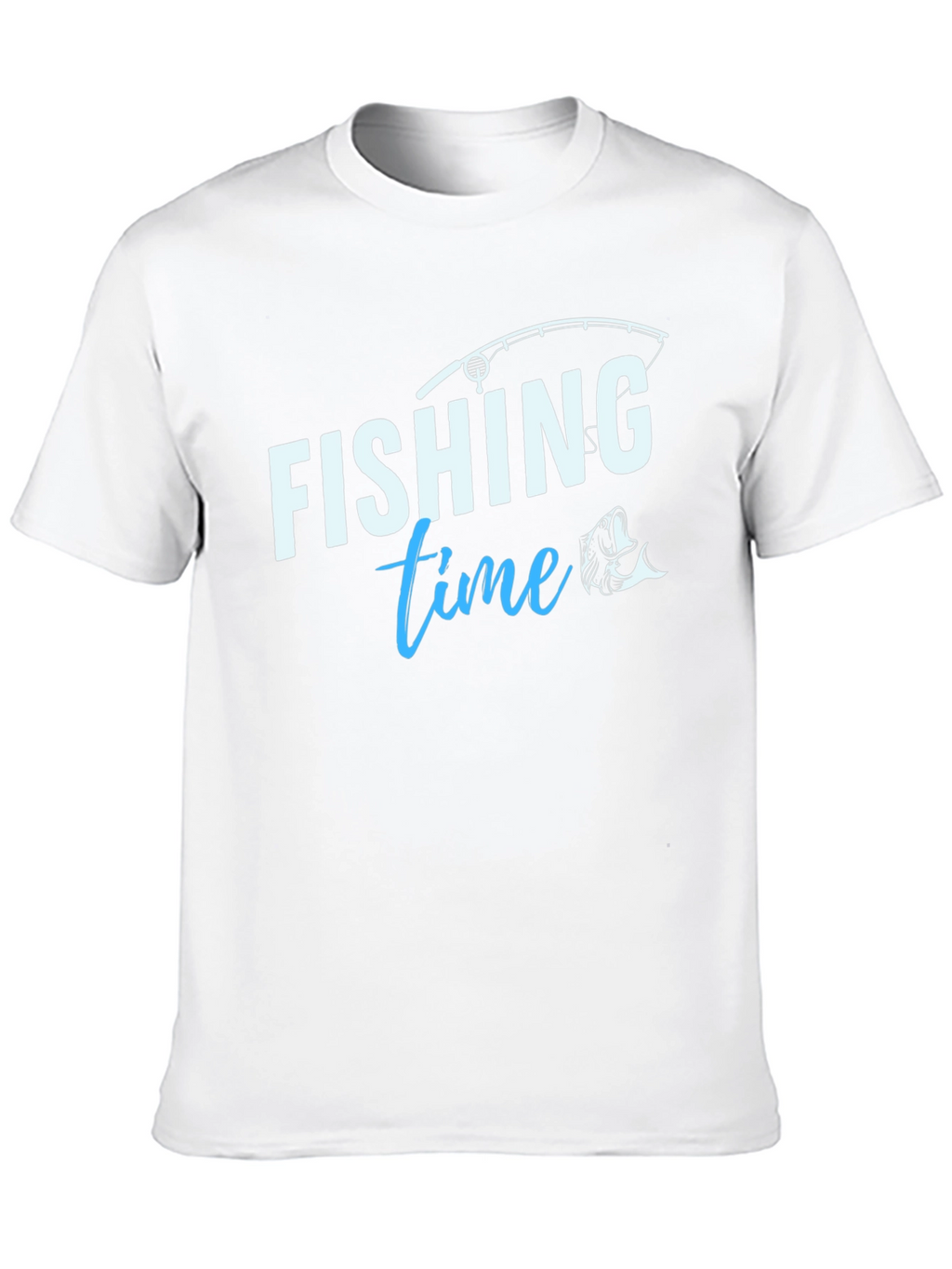 Fishing Time T-Shirt - Black Crew Neck Tee