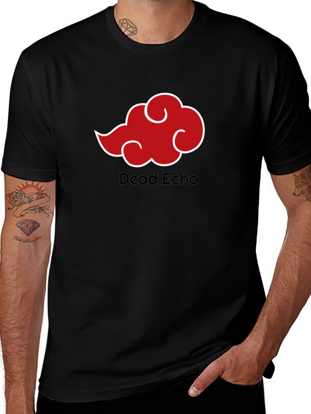 Dead Echo Cloud T-Shirt - Black Anime Style Tee