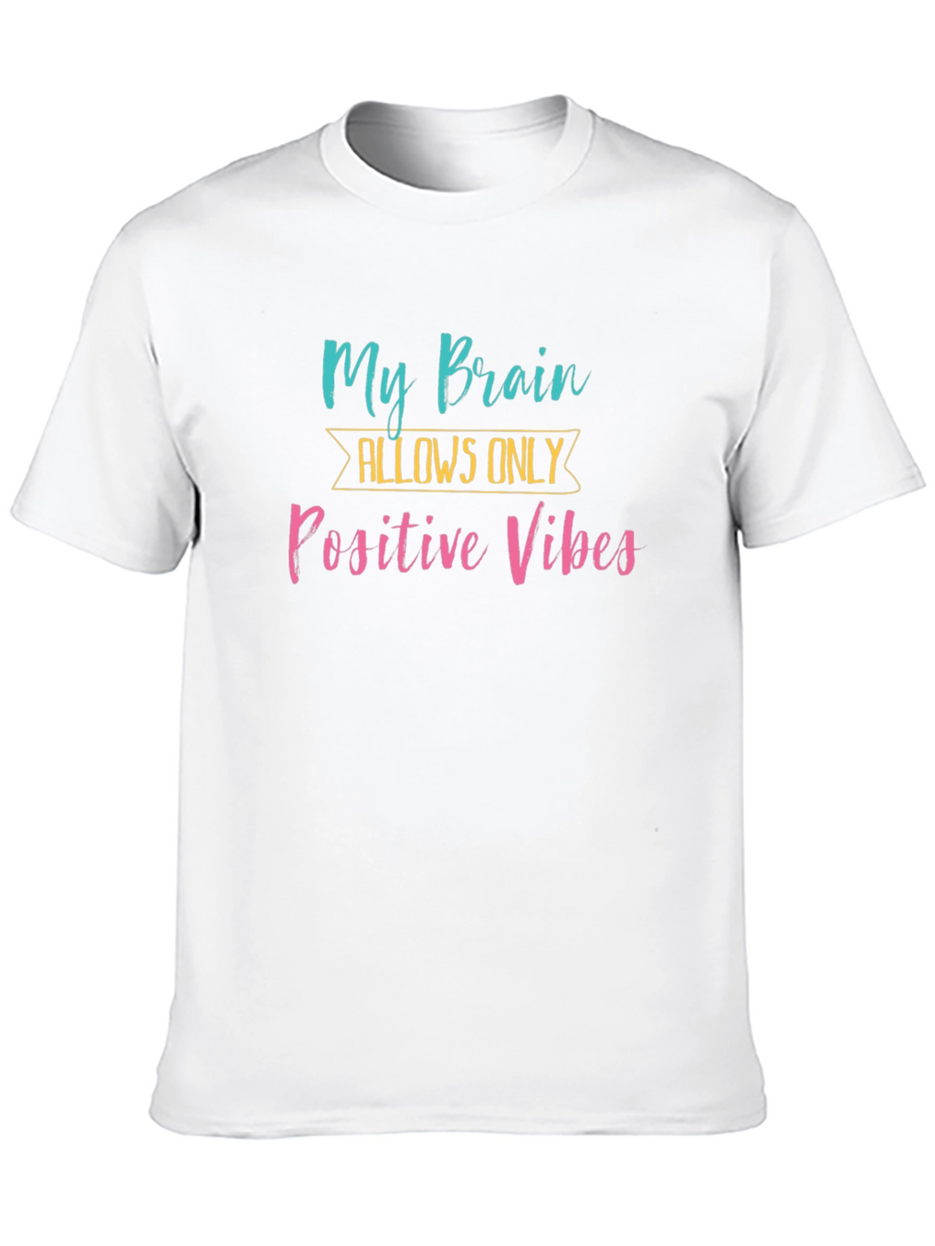 Positive Vibes Graphic Tee -  Black T-Shirt