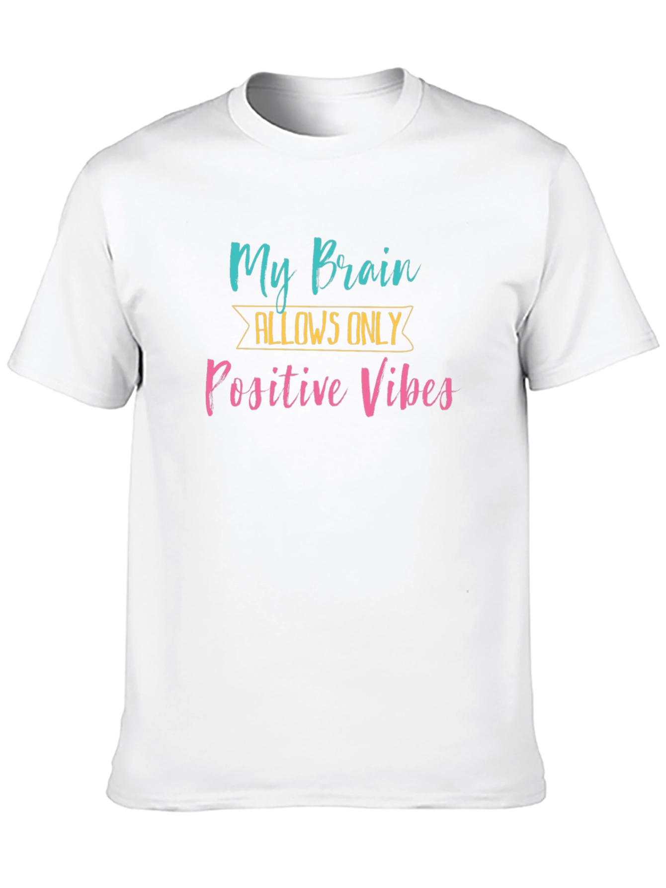 Positive Vibes Graphic Tee -  Black T-Shirt