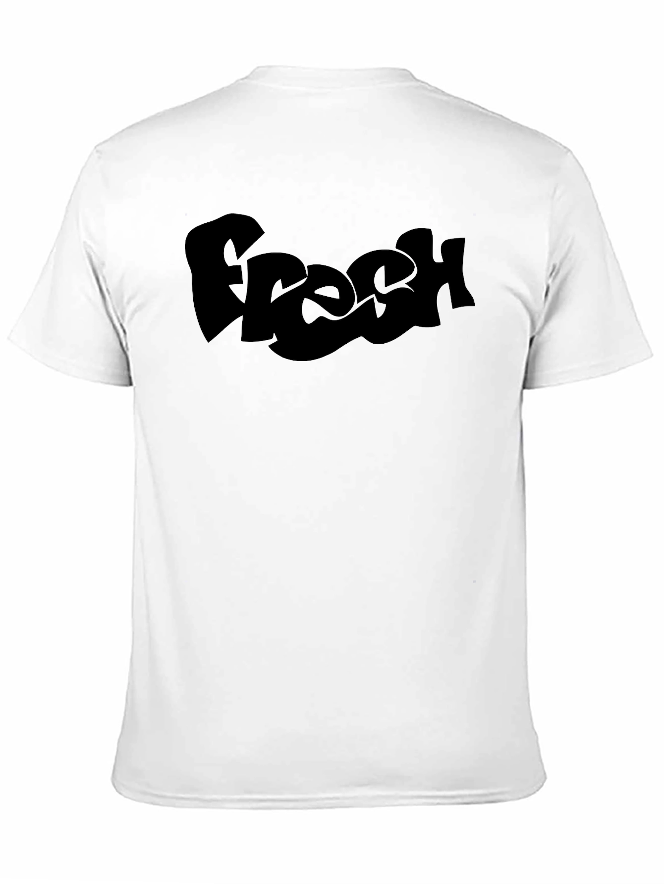 Fresh Graphic Tee - Black Cotton T-Shirt