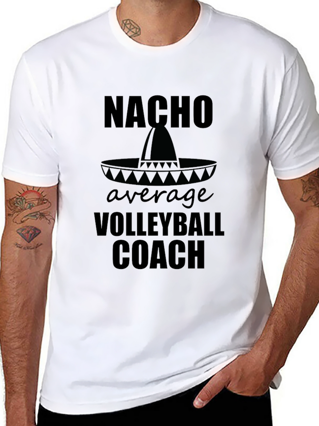 Nacho Average Volleyball Coach T-Shirt