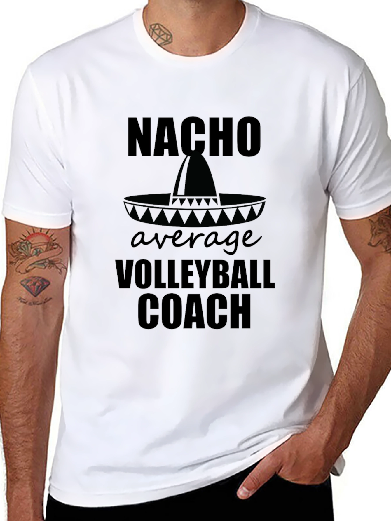 Nacho Average Volleyball Coach T-Shirt