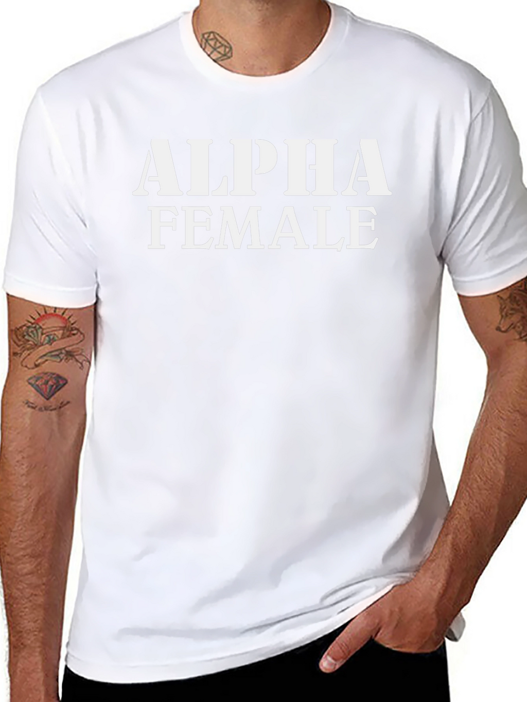 Alpha Female Graphic Tee - Black