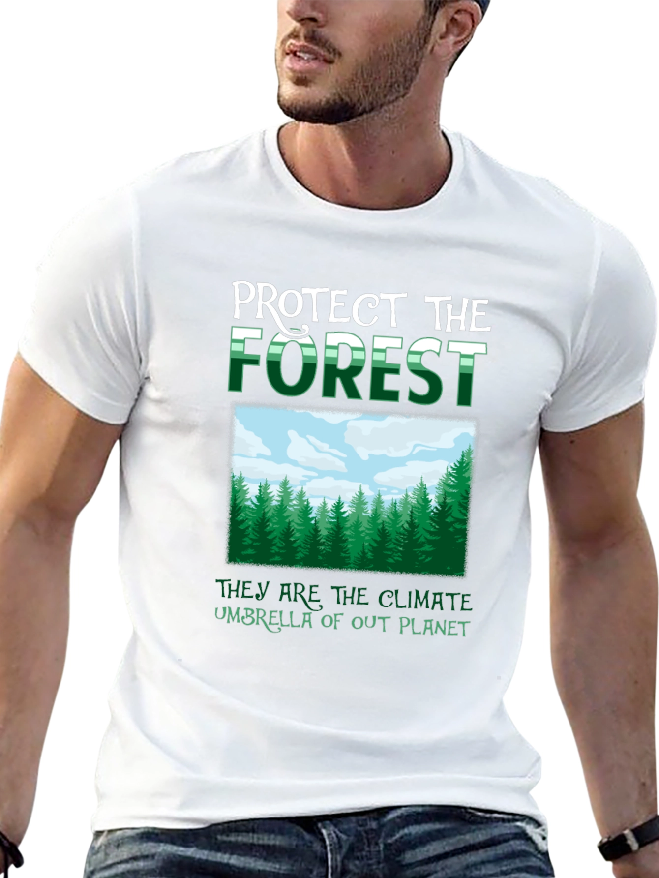 Protect The Forest Climate Umbrella Graphic Tee