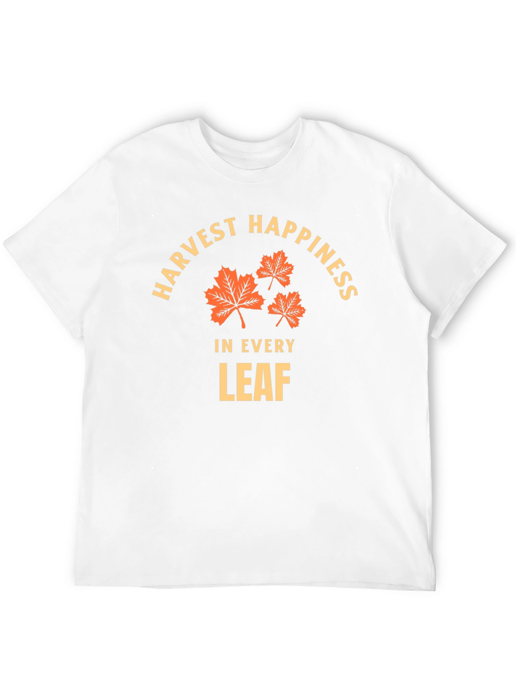 Harvest Happiness T-Shirt - Fall Leaves Design