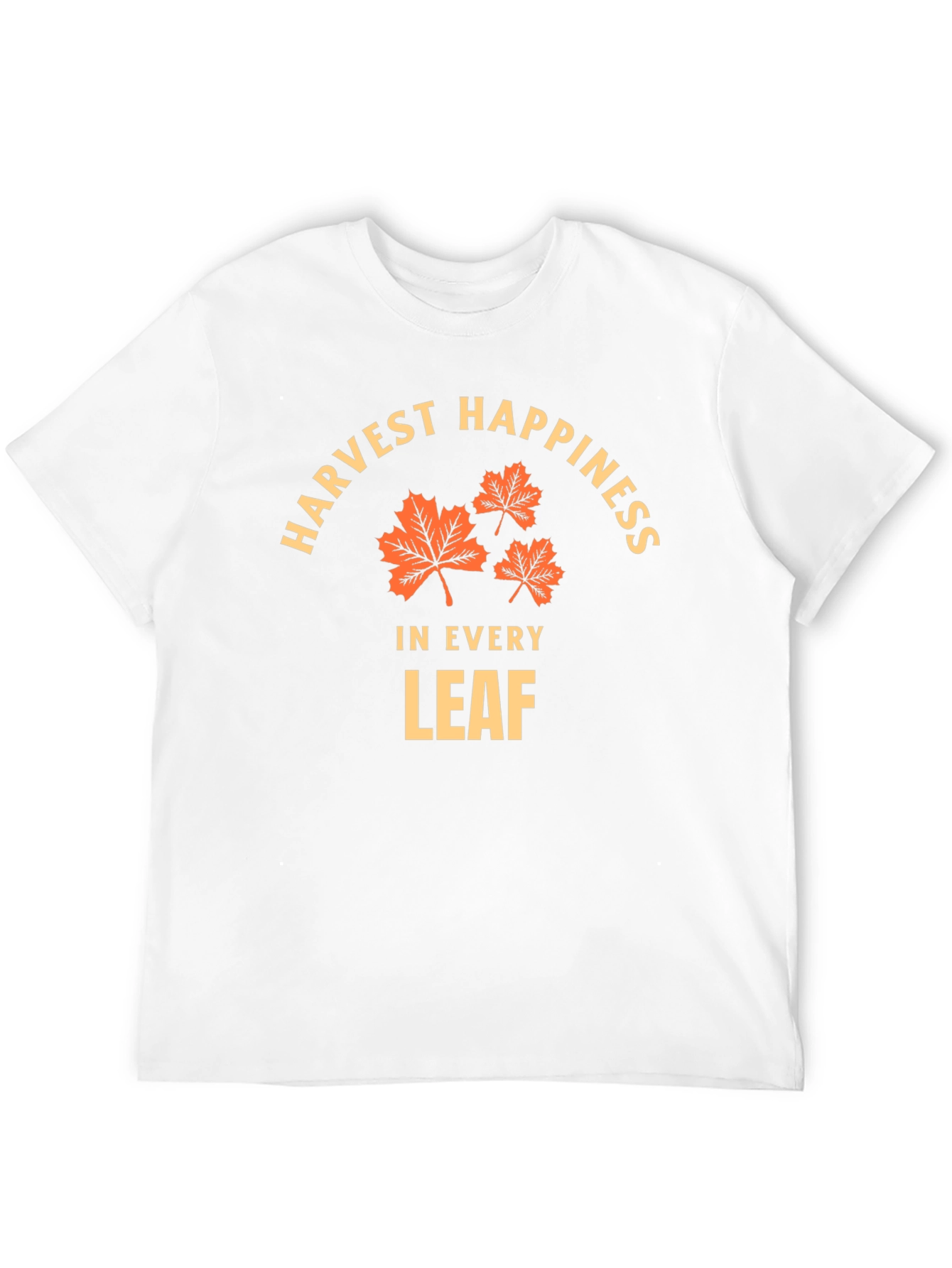 Harvest Happiness T-Shirt - Fall Leaves Design