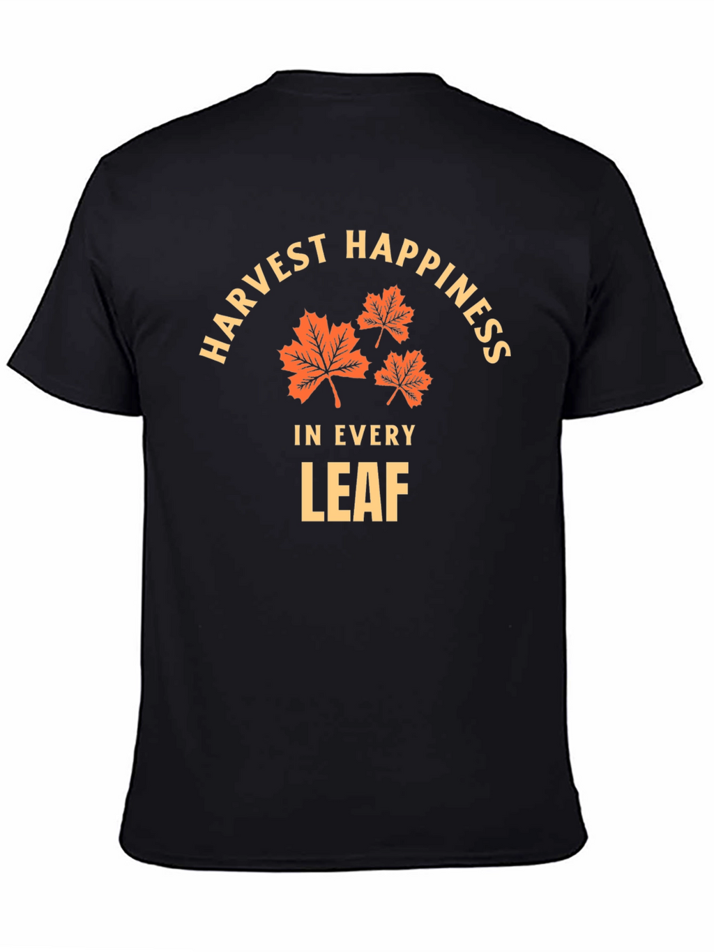 Harvest Happiness T-Shirt - Fall Leaves Design