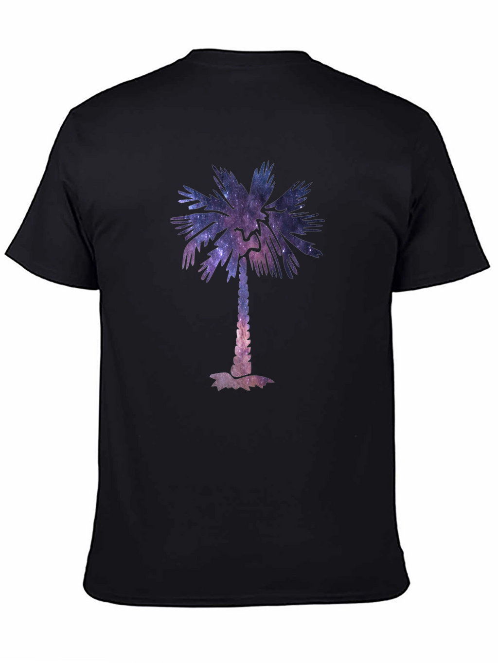 Galaxy Palm Tree Graphic Tee - Cool Unisex T-Shirt