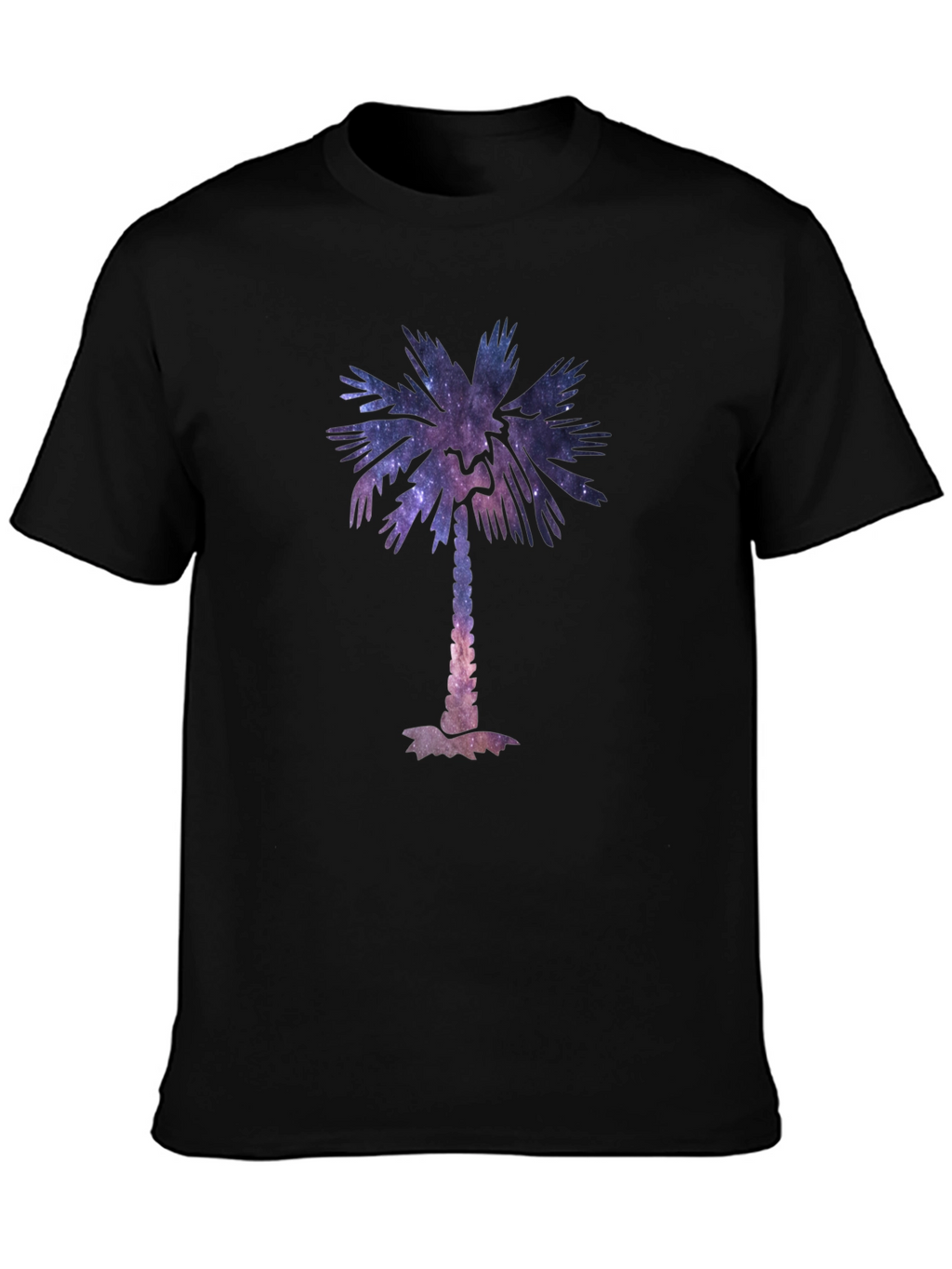 Galaxy Palm Tree Graphic Tee - Cool Unisex T-Shirt