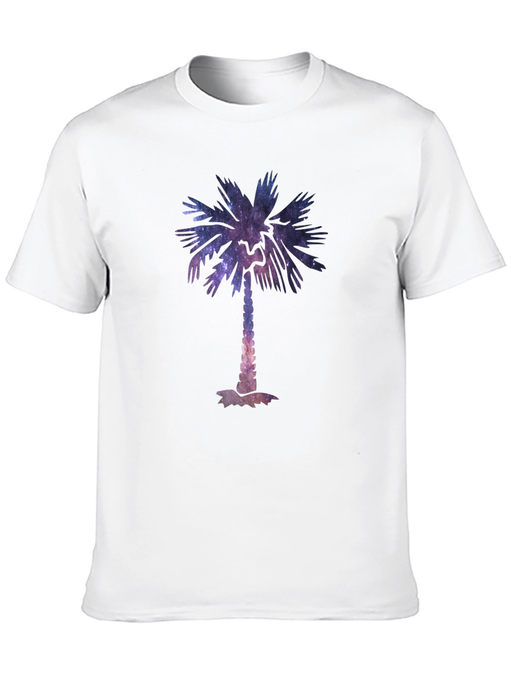Galaxy Palm Tree Graphic Tee - Cool Unisex T-Shirt
