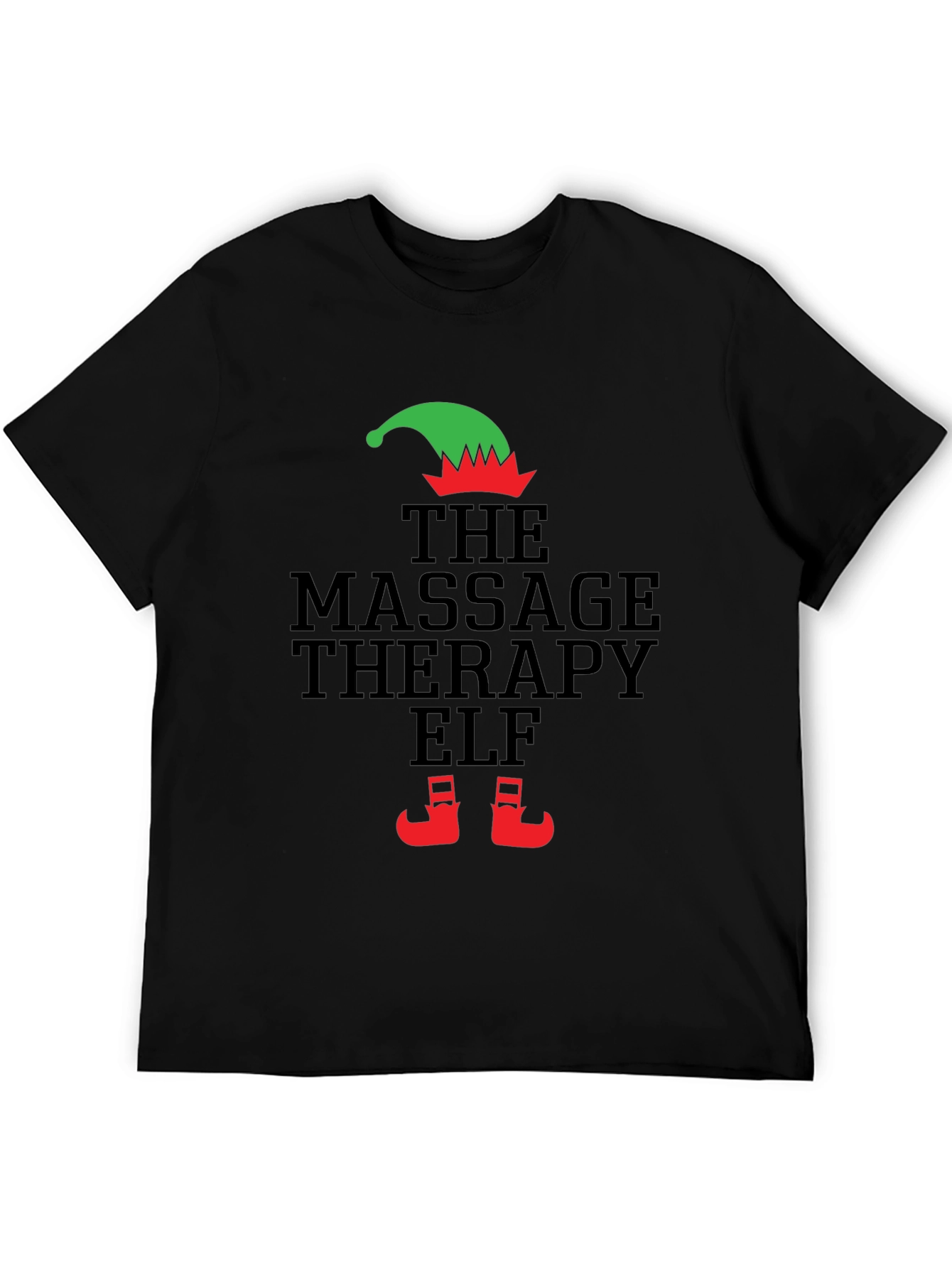 Massage Therapy Elf Christmas T-Shirt