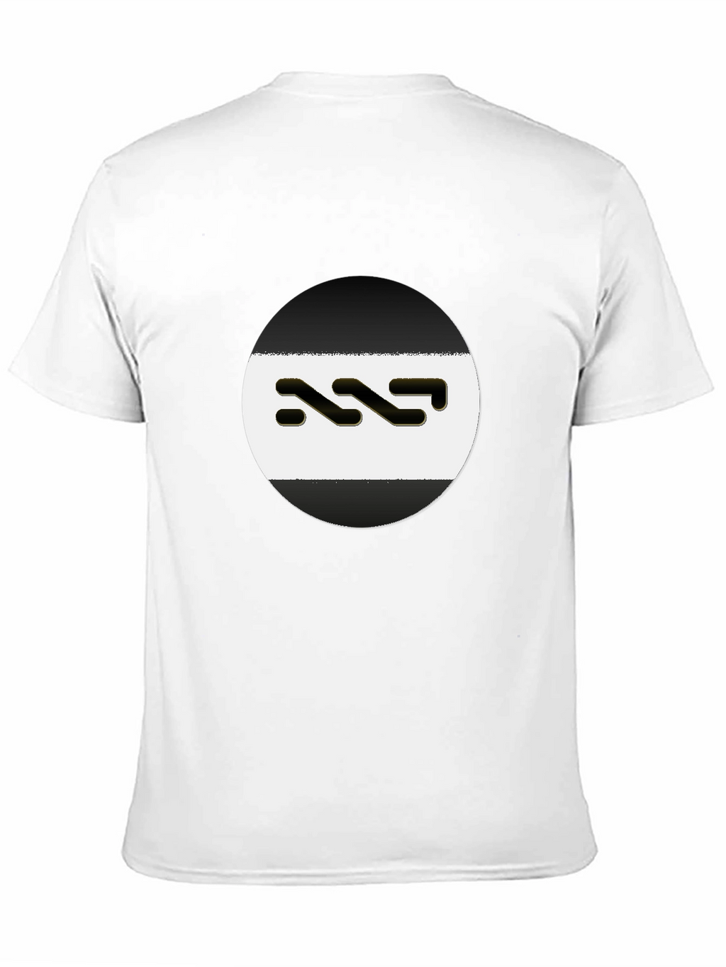 Modern Black T-Shirt with Unique Logo Design