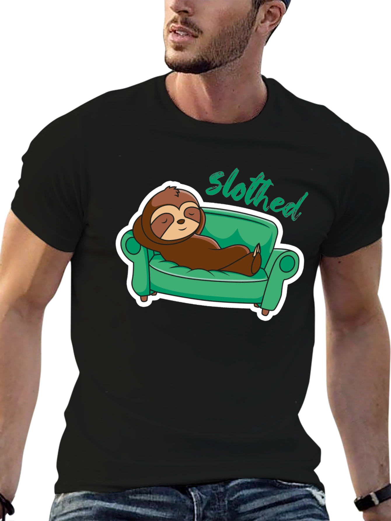 Slothed Relaxing Sloth T-Shirt Funny Graphic Tee