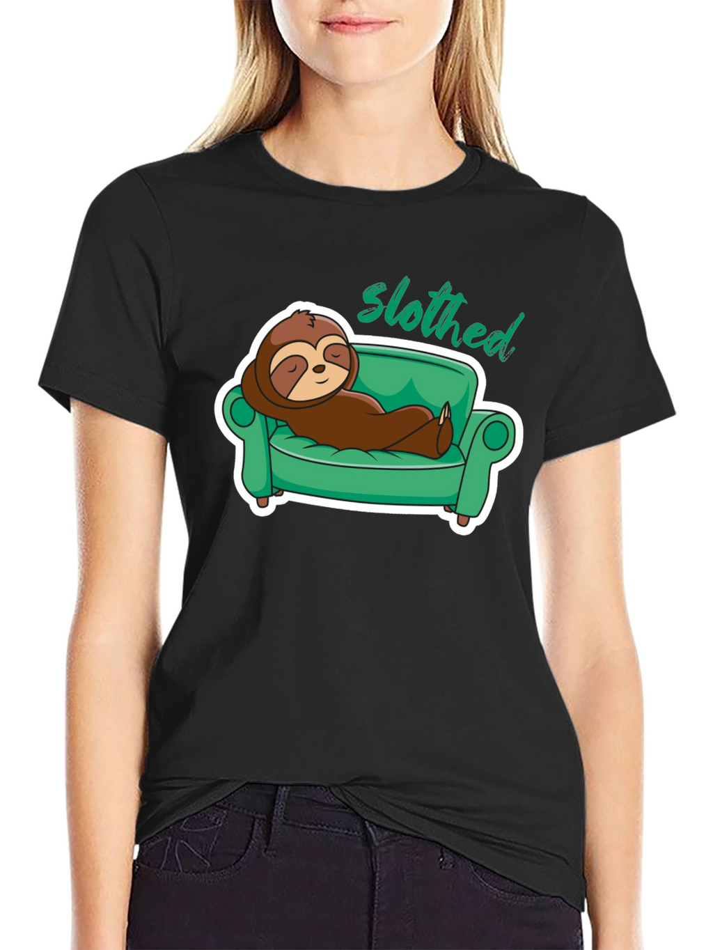Slothed Relaxing Sloth T-Shirt Funny Graphic Tee