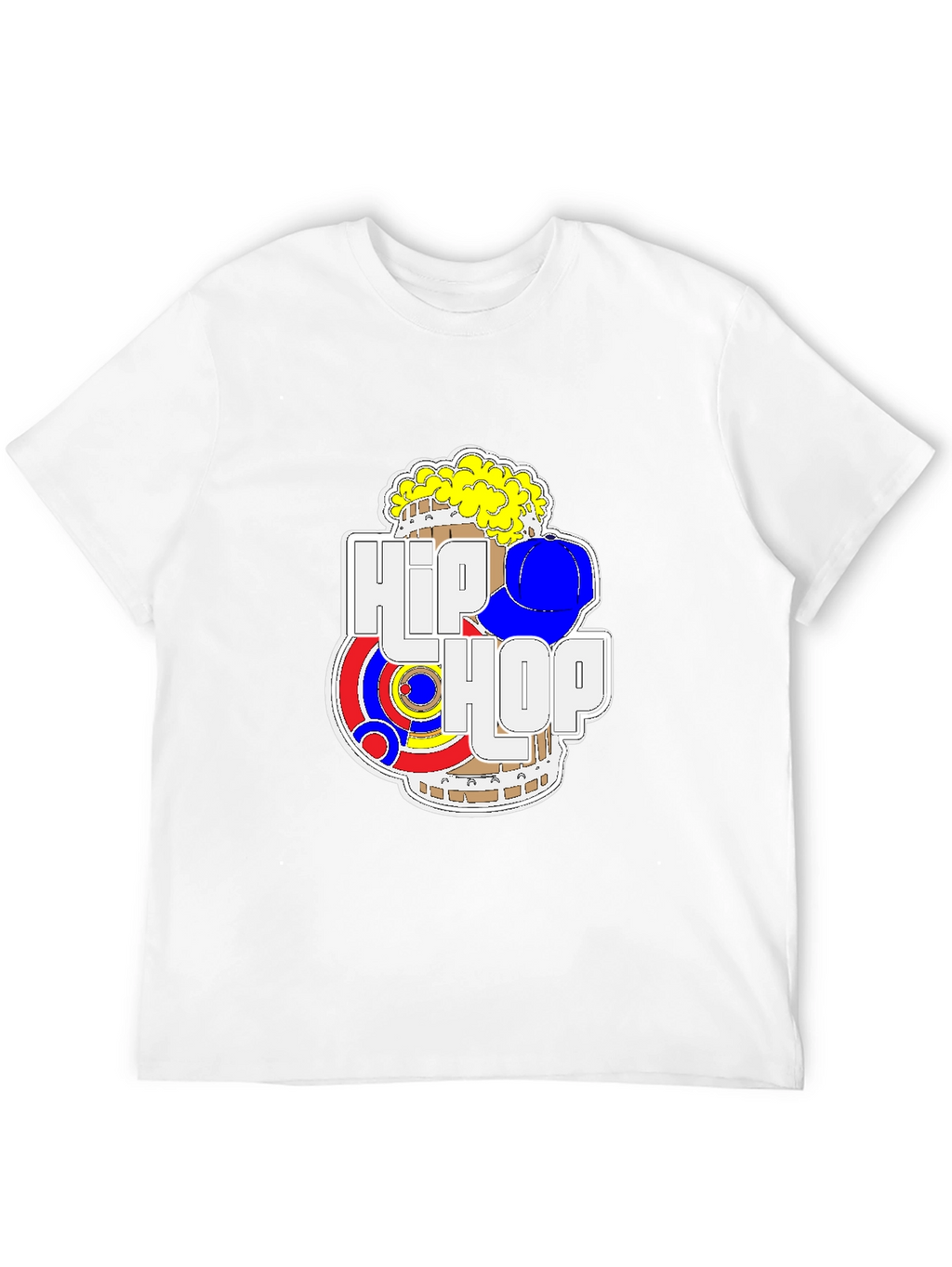 Hip Hop Graphic T-Shirt - Black