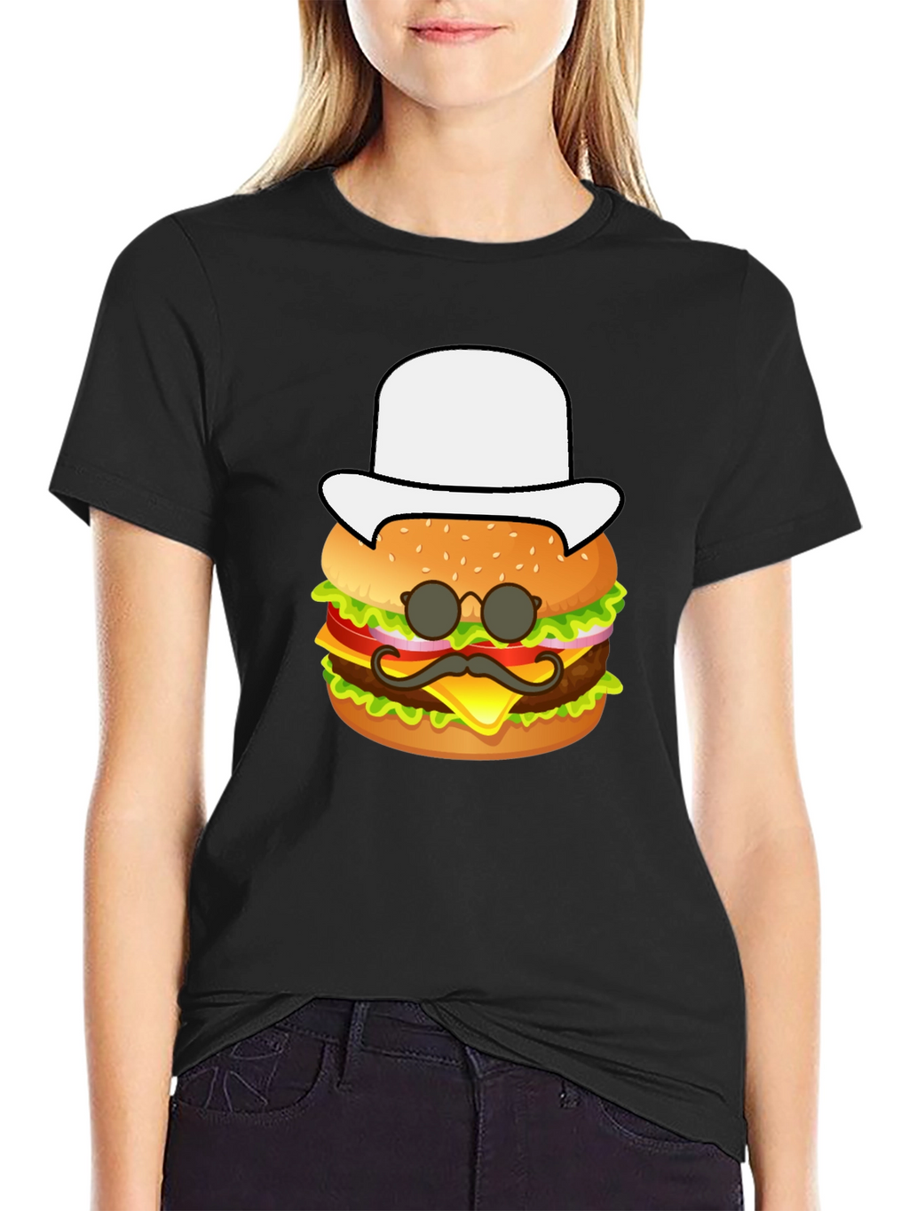Burger Graphic Tee - Funny Food Shirt