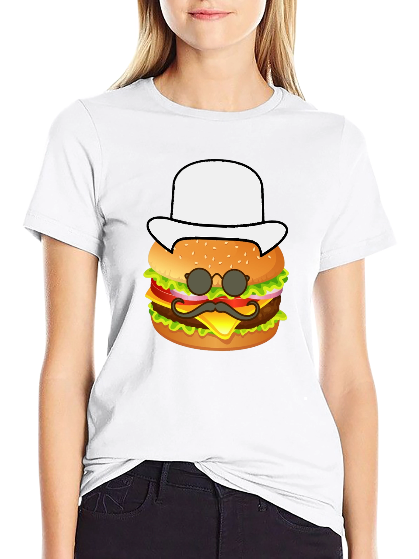 Burger Graphic Tee - Funny Food Shirt