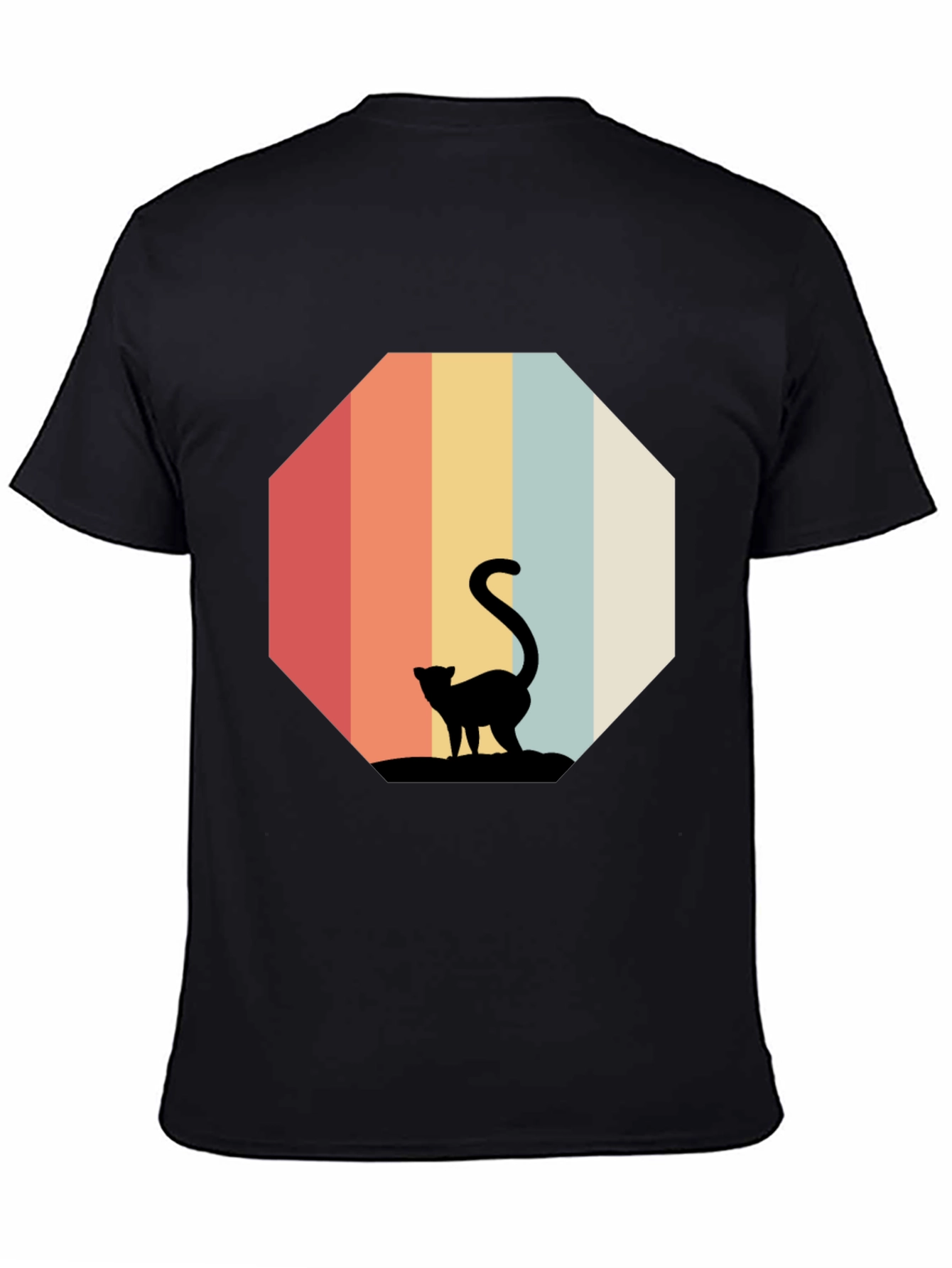 Retro Cat Silhouette T-Shirt