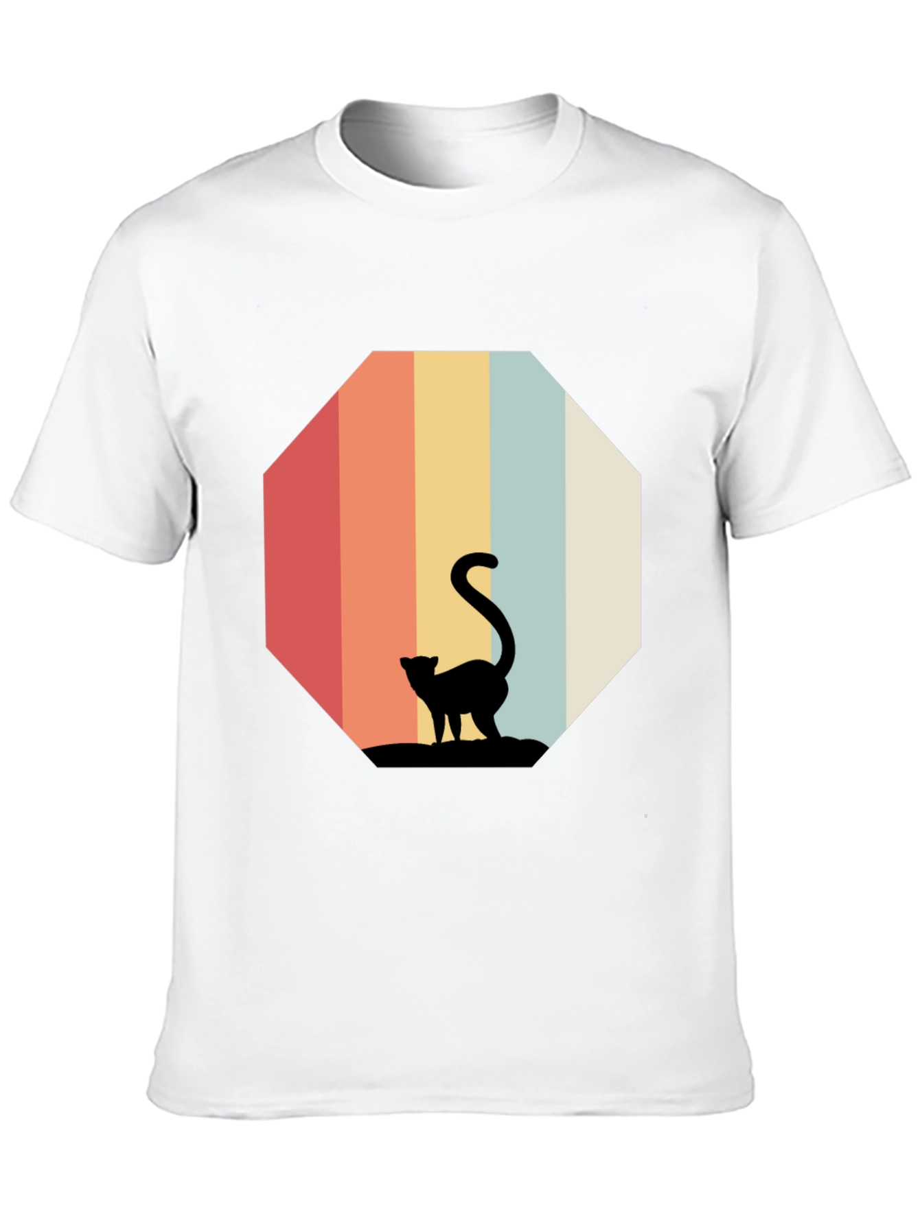 Retro Cat Silhouette T-Shirt