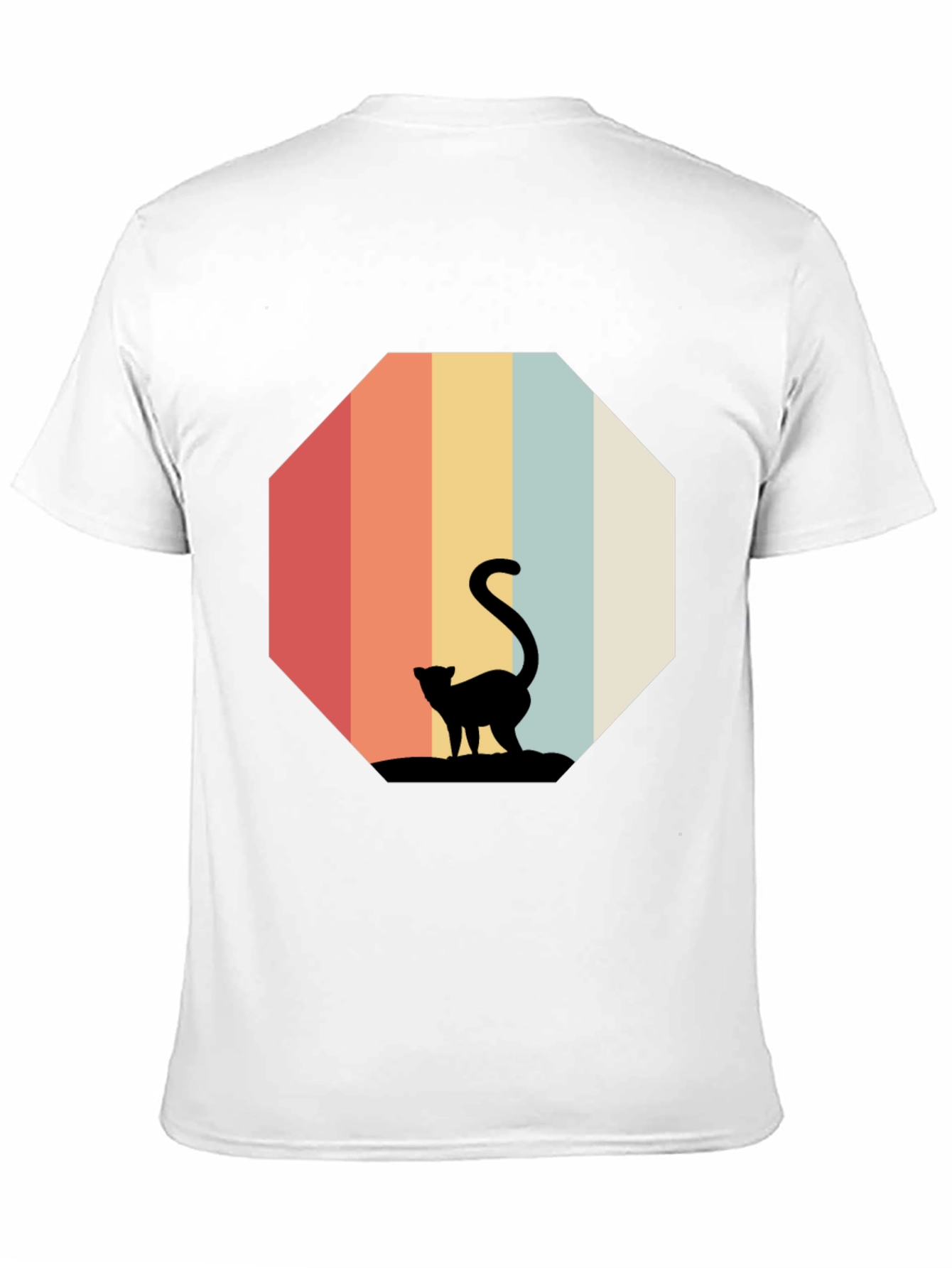 Retro Cat Silhouette T-Shirt
